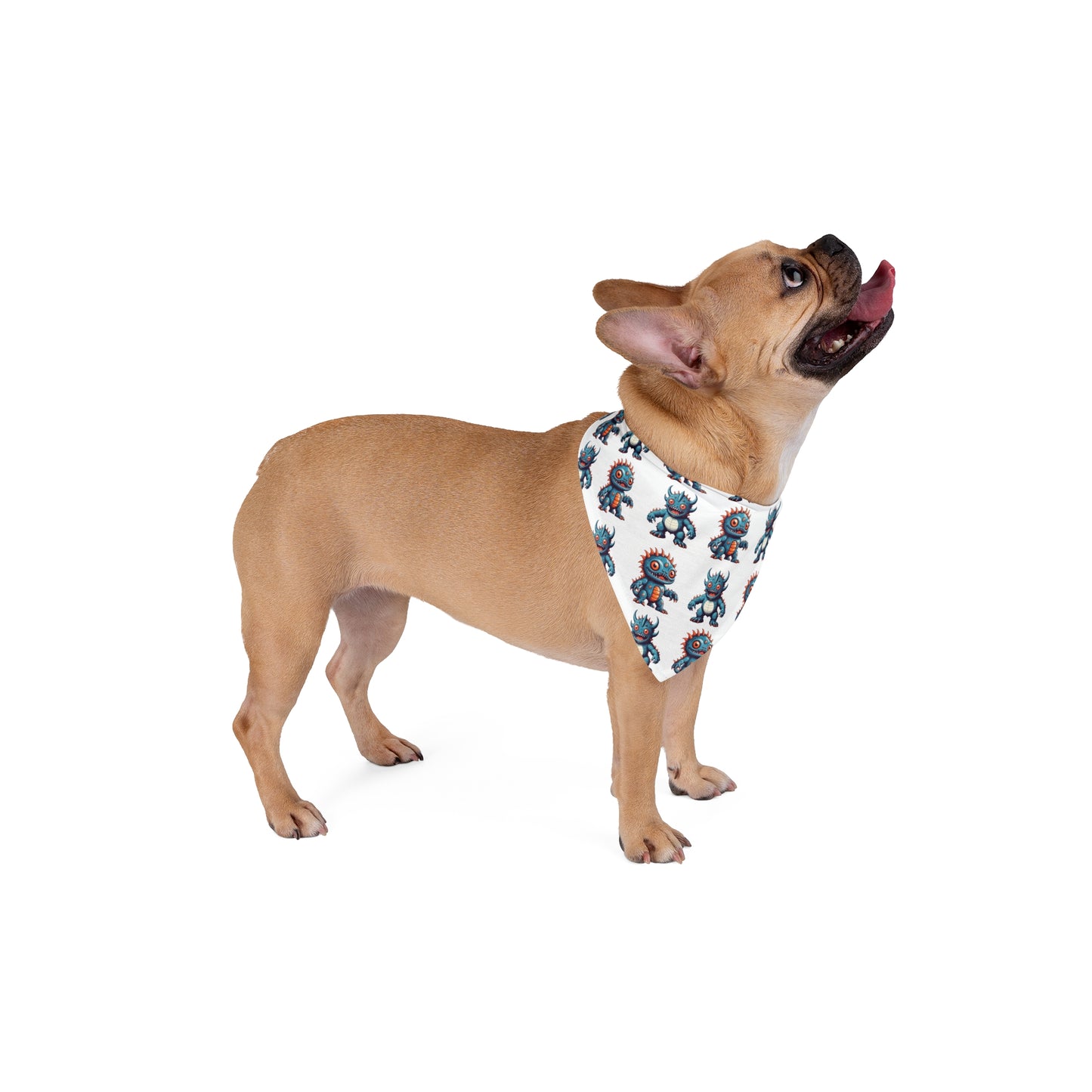 Retro Mini Kaiju Monsters - Pet Bandana | Model