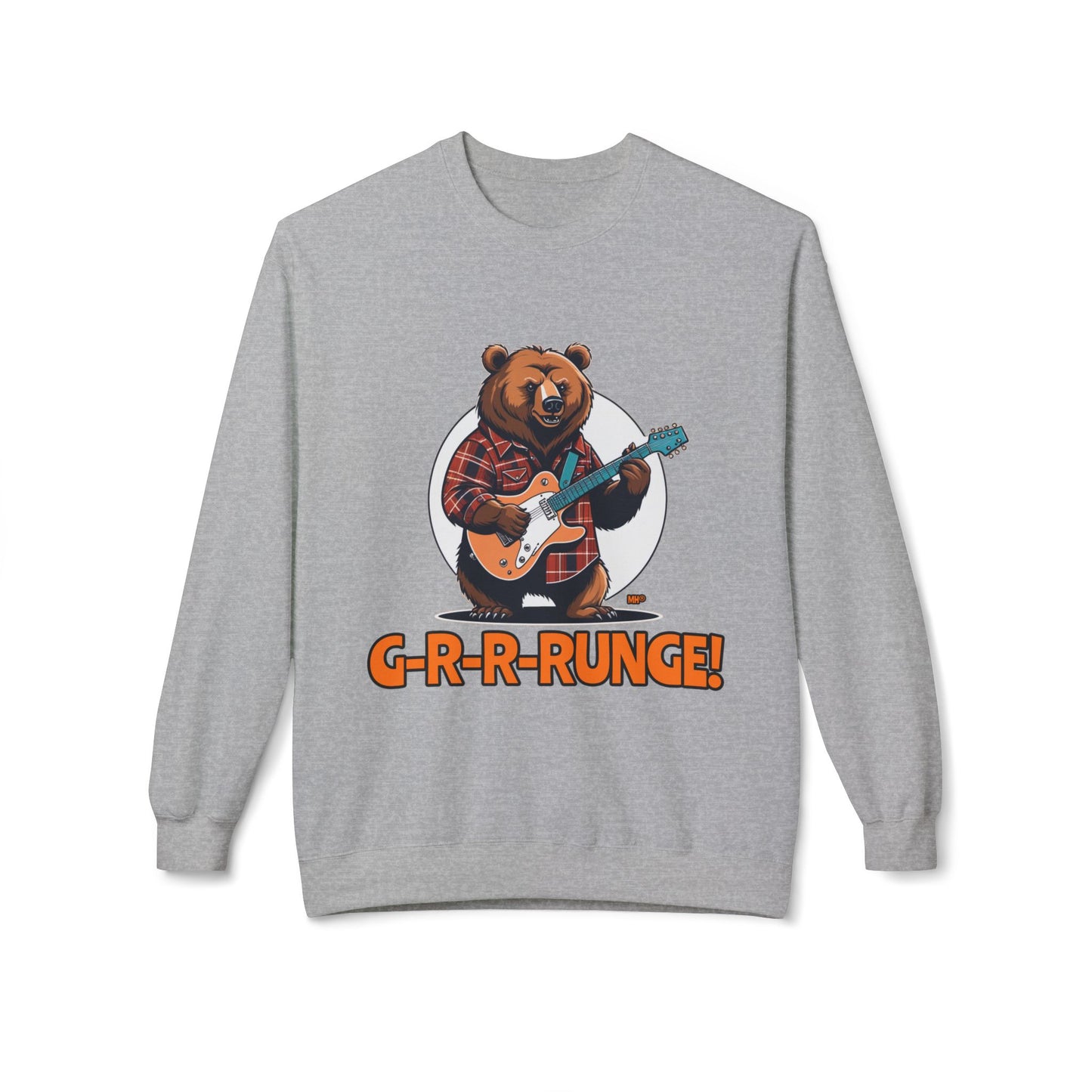 G-R-R-RUNGE Bear Graphic Sweatshirt | Sport Grey