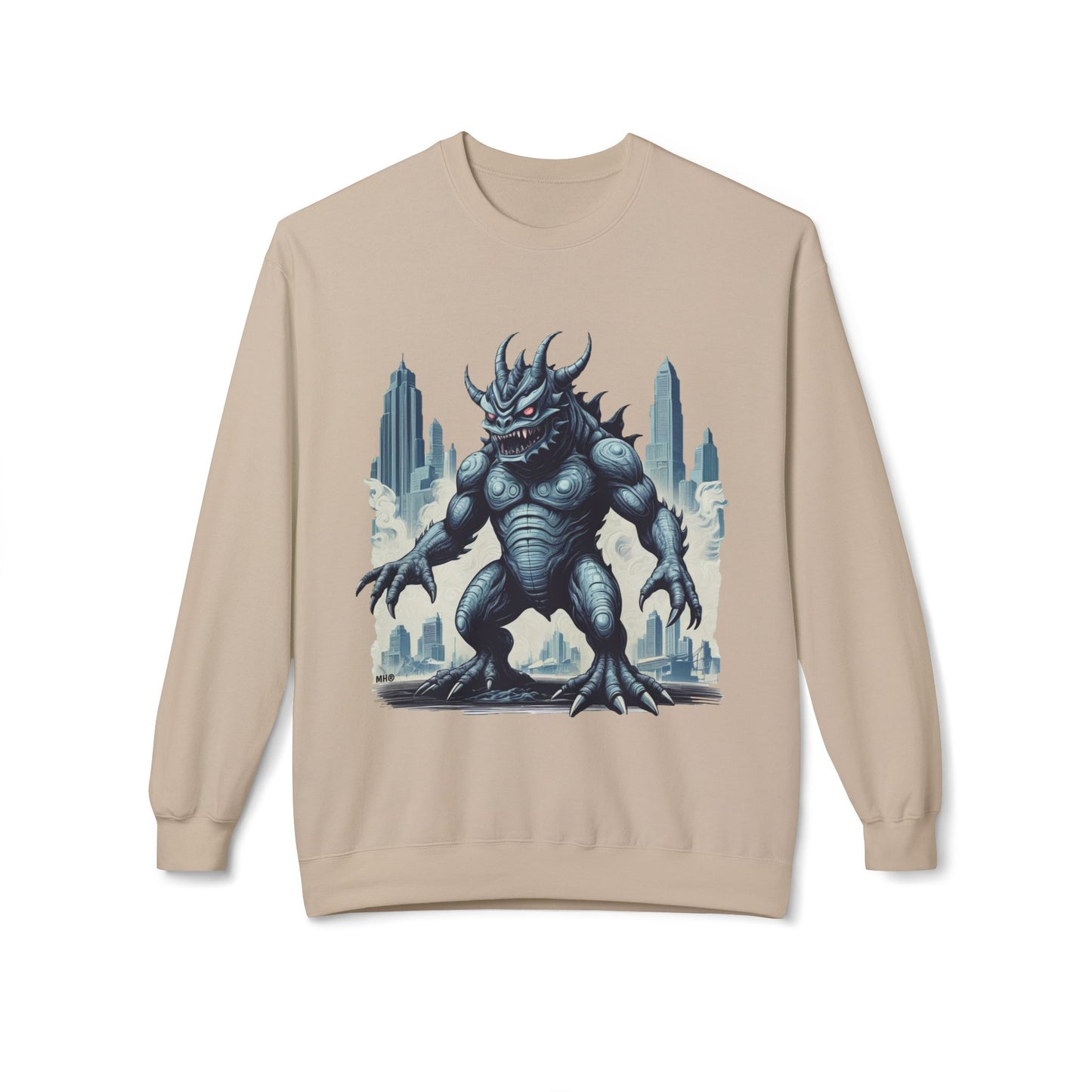 Monster Kaiju Graphic Sweatshirt | Sand