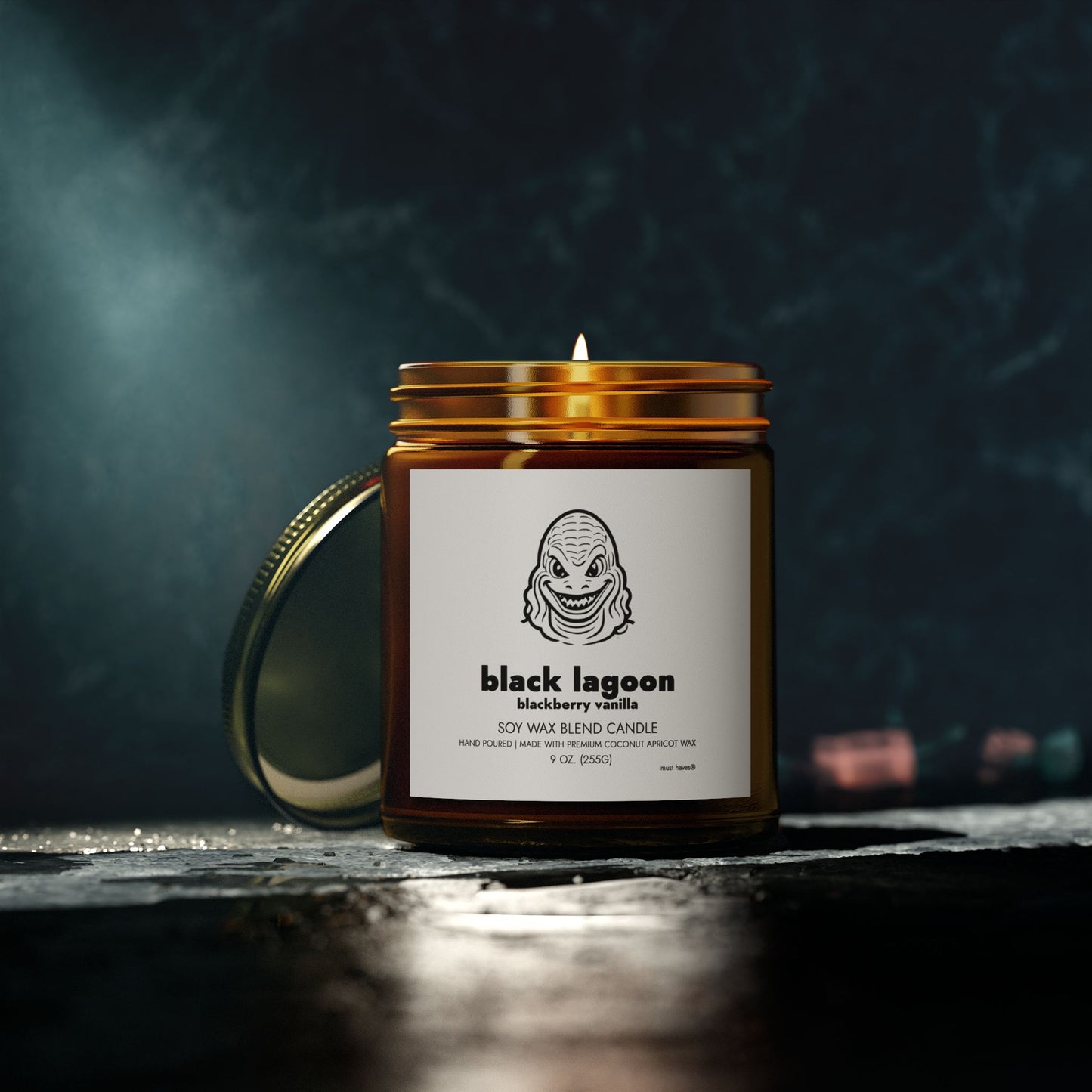 Black Lagoon Candle (9 oz) | Amber Art