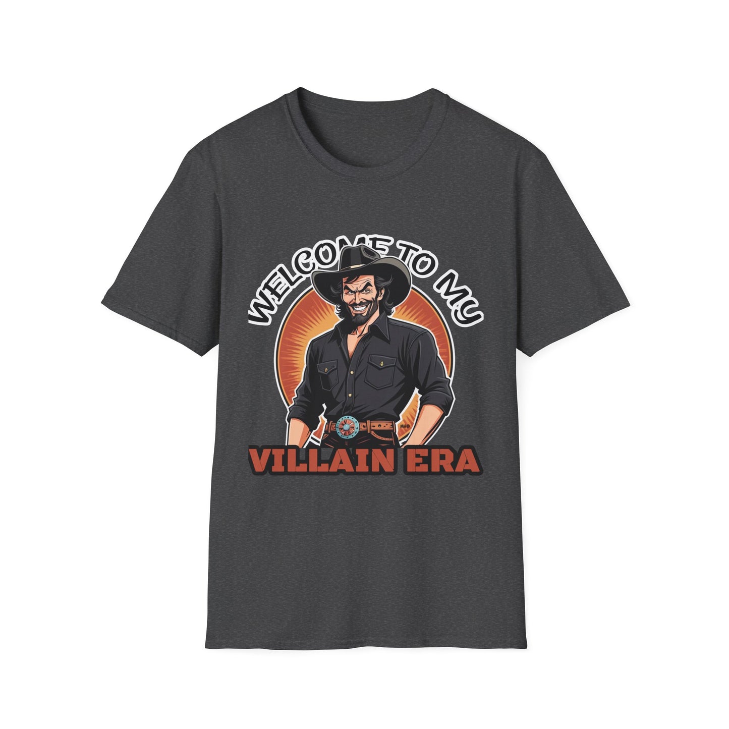 Welcome to My Villain Era - Unisex Softstyle T-Shirt | Dark Heather
