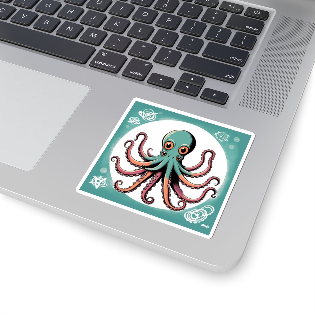 Octopus Square Kiss-Cut Sticker | Laptop