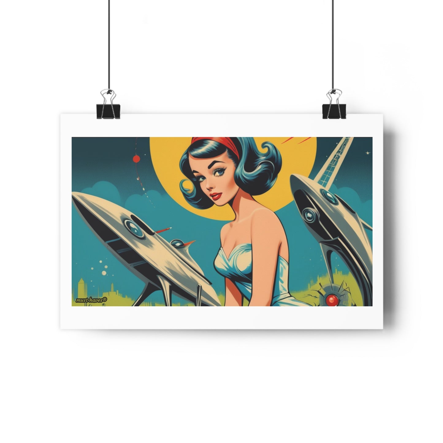 Retro Sci-Fi Art Print #1