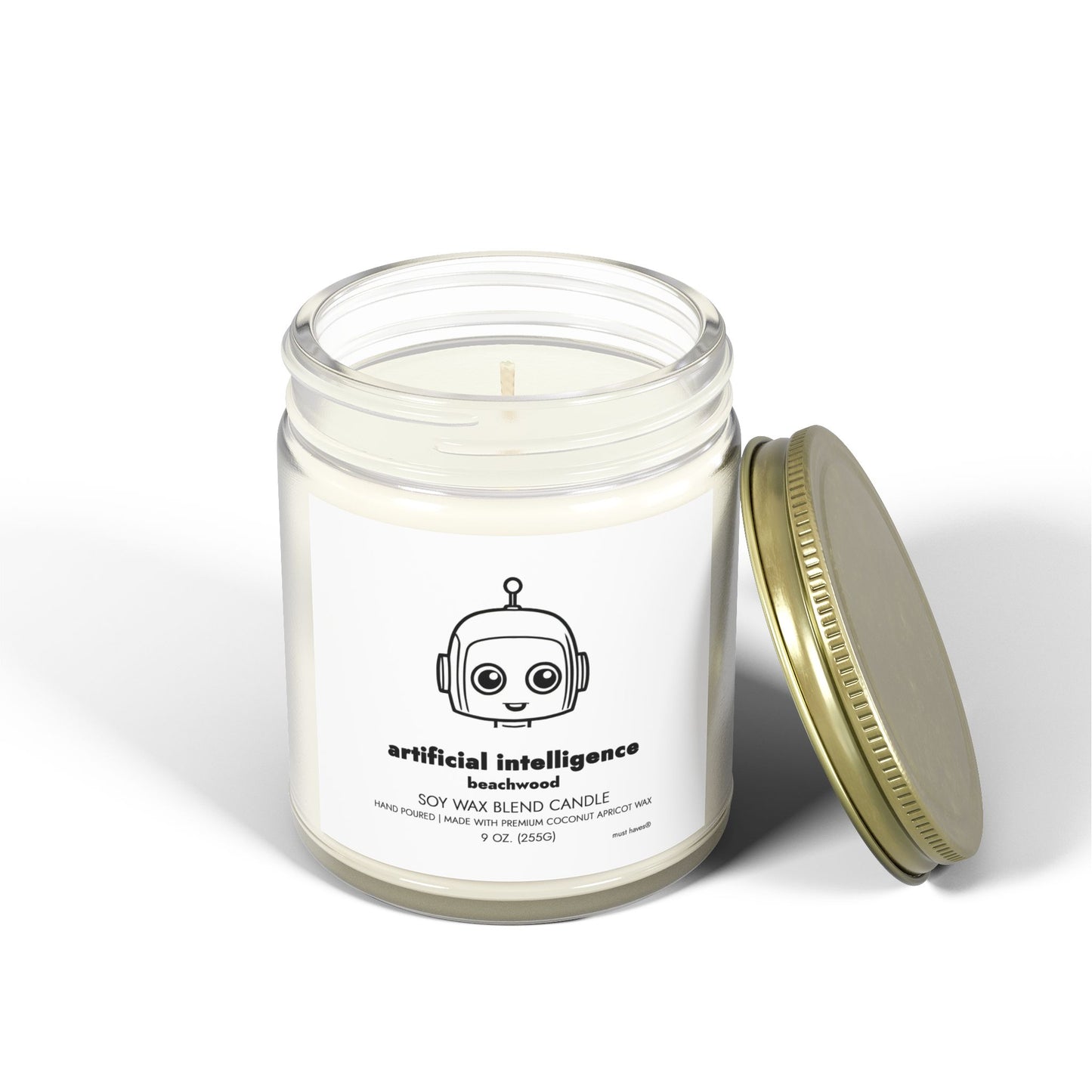Artificial Intelligence Candle (9 oz) | Clear Lid
