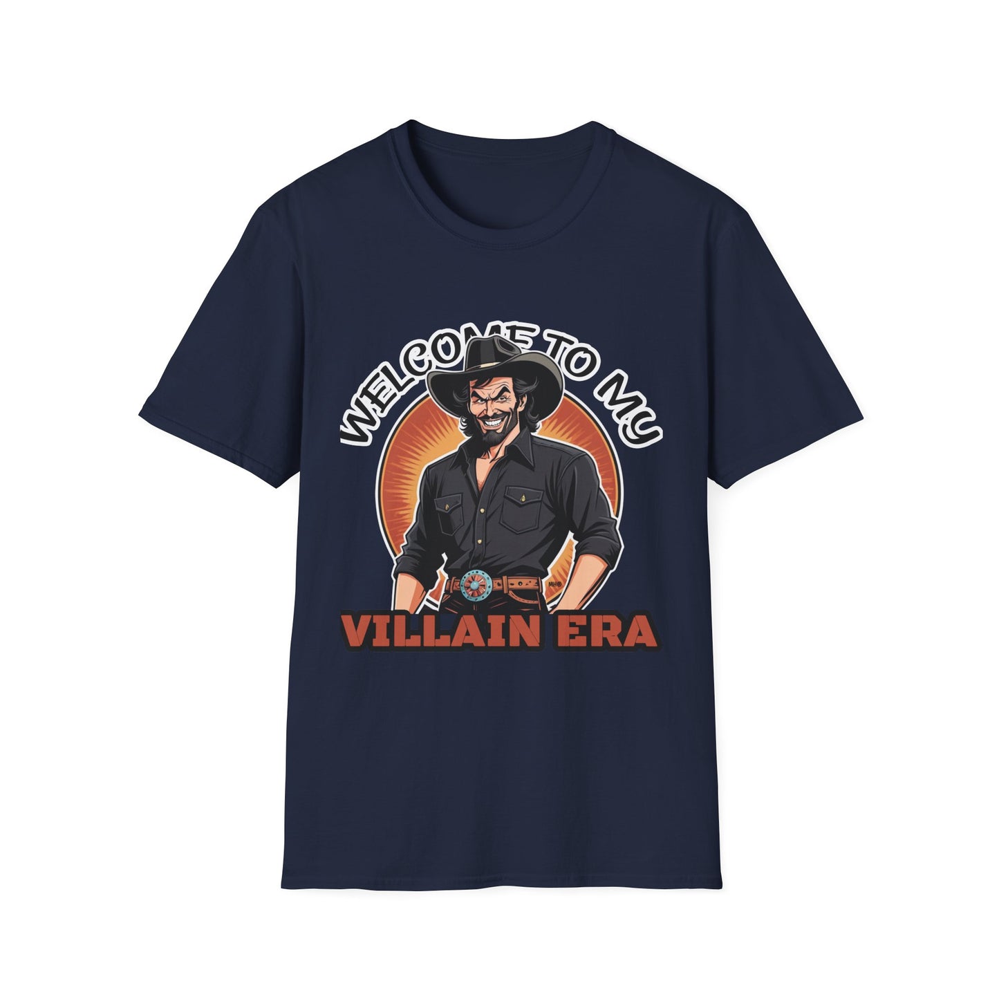 Welcome to My Villain Era - Unisex Softstyle T-Shirt | Navy