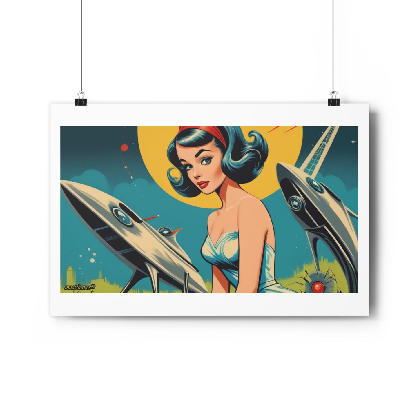 Retro Sci-Fi Art Print #1