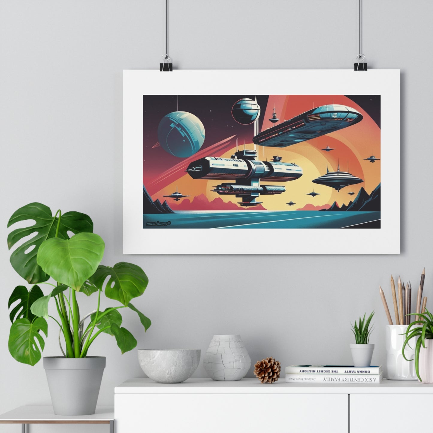 Cosmic Space Adventure Art Print #1