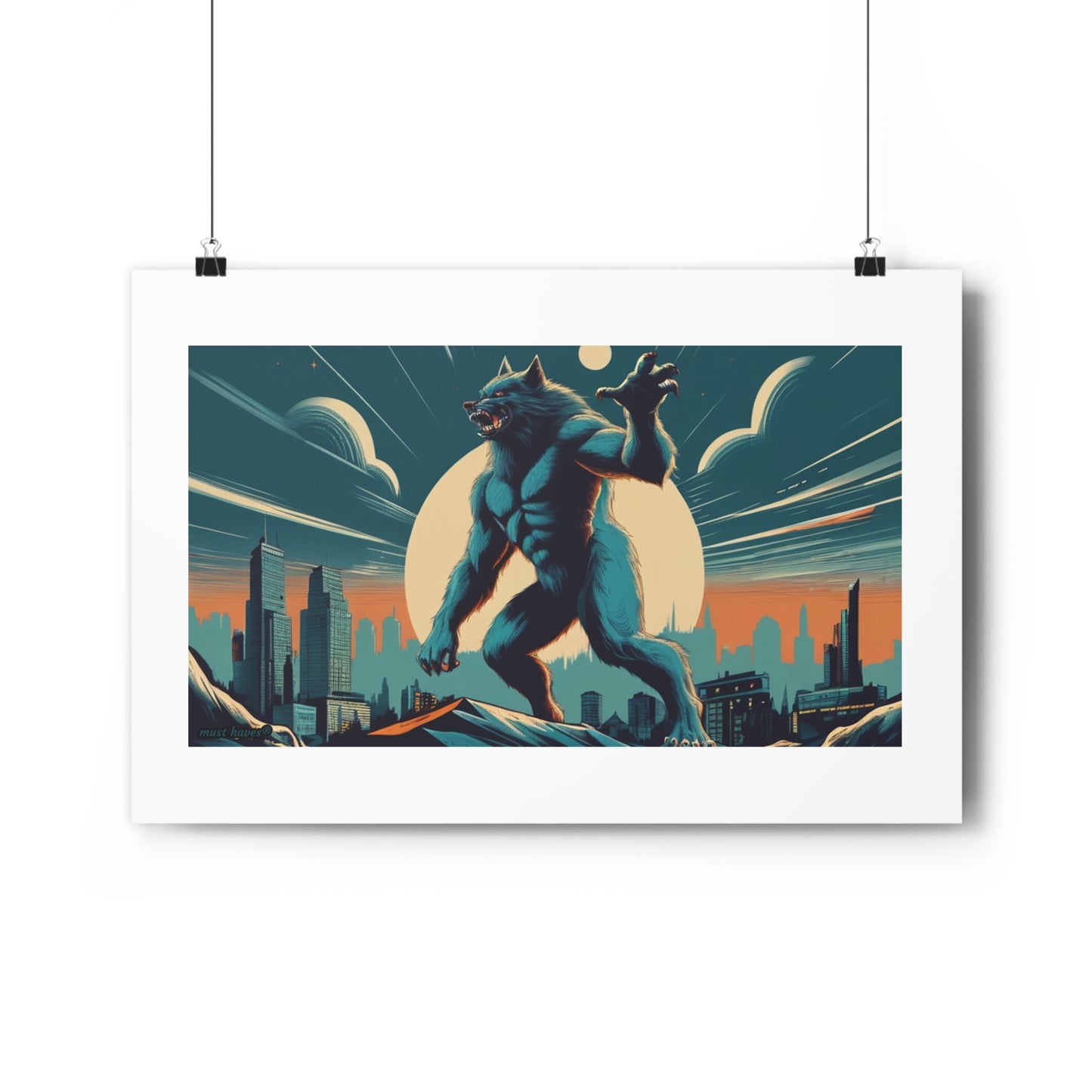 Retro Monster Art Print #2