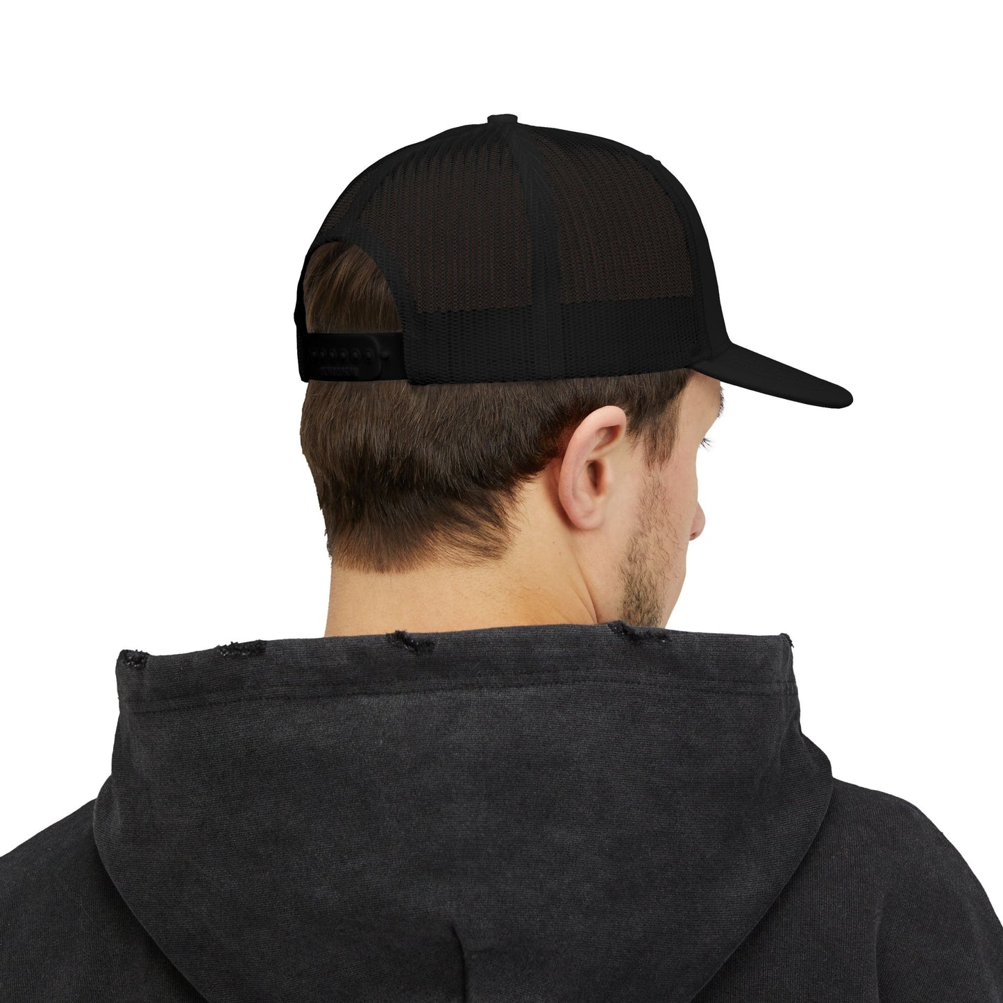 Life Is Good - Snapback Trucker Cap | Black Back Side