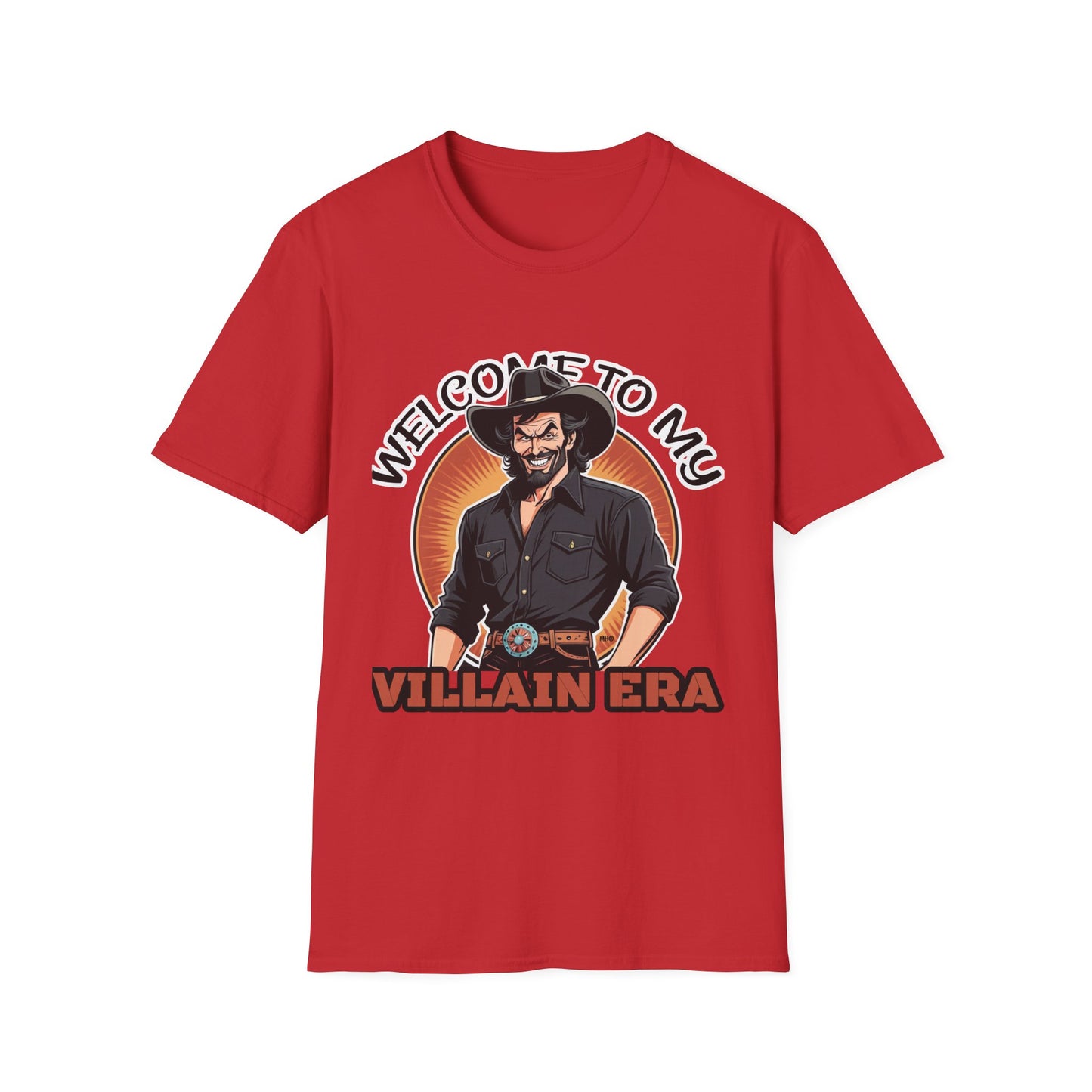 Welcome to My Villain Era - Unisex Softstyle T-Shirt | Red
