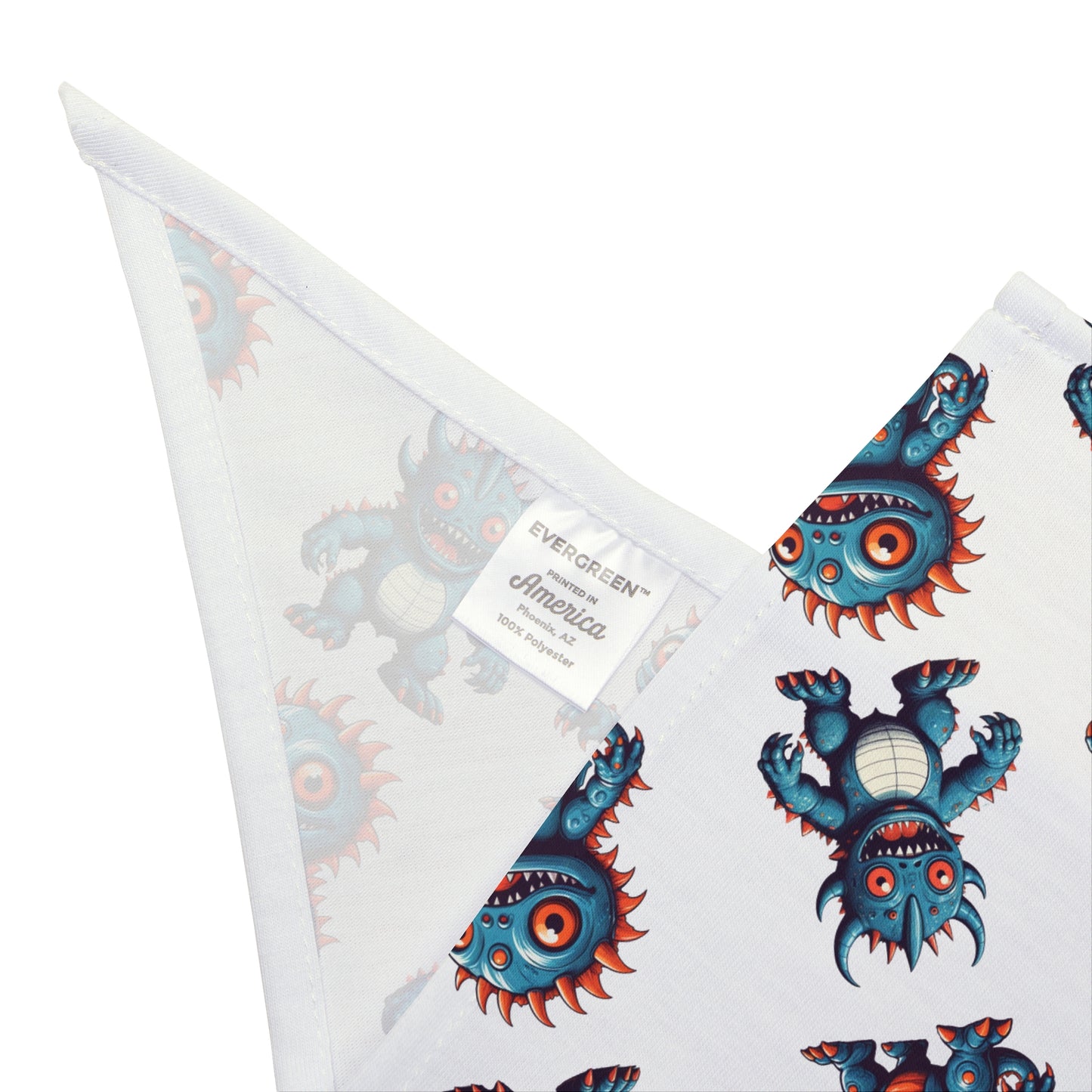 Retro Mini Kaiju Monsters - Pet Bandana | Tag