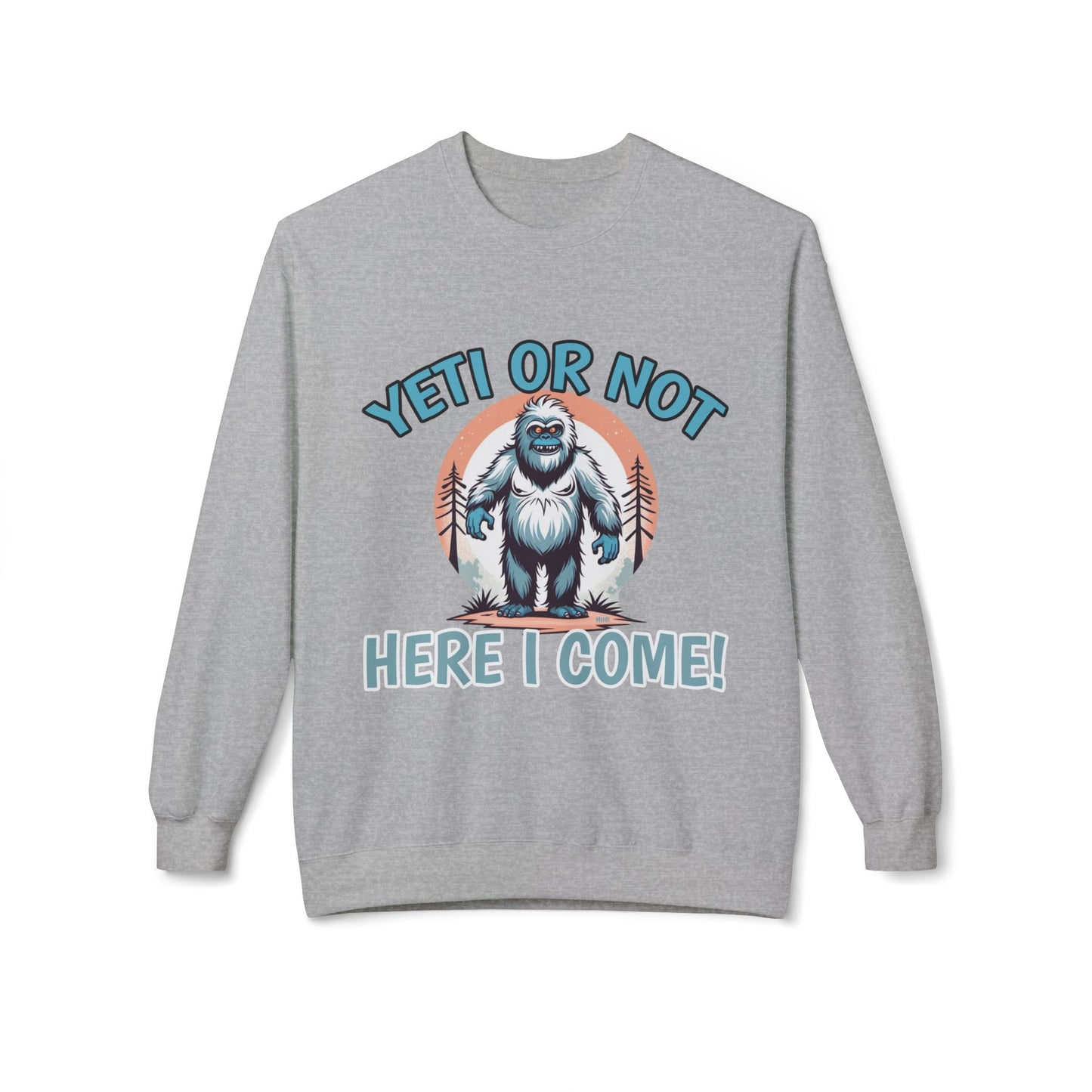 Yeti Or Not - Graphic Sweatshirt | Sport Grey