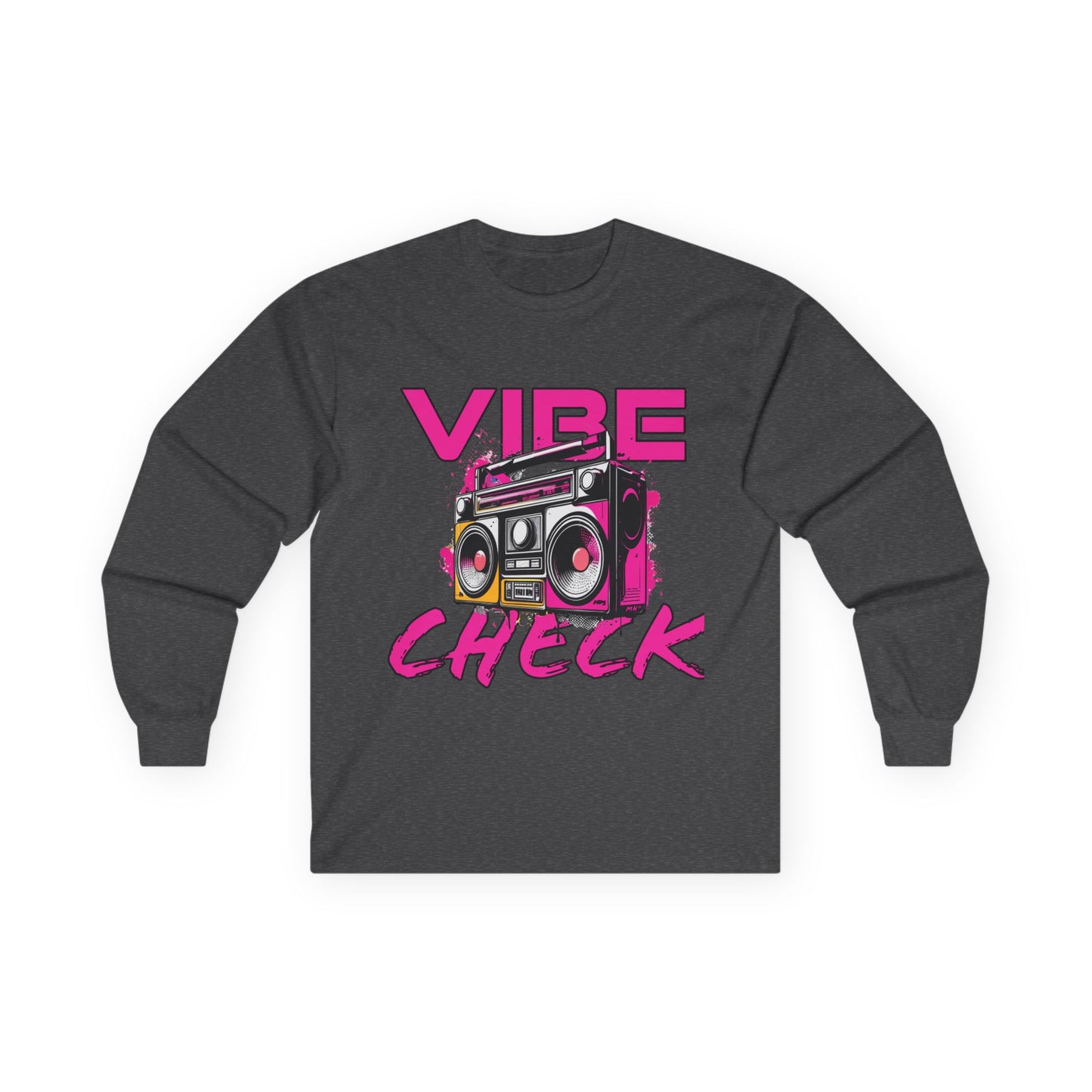 Vibe Check - Long Sleeve Tee | Dark Heather