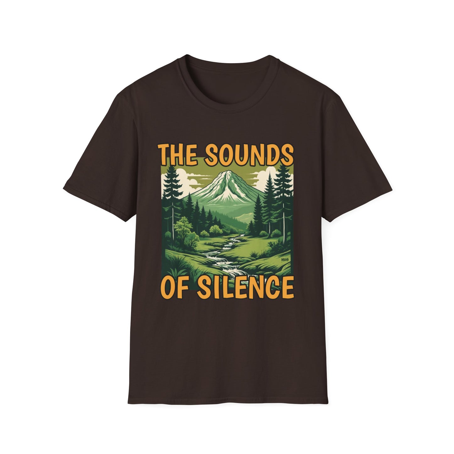 The Sounds of Silence Nature-Inspired T-Shirt | Dark Chocolate
