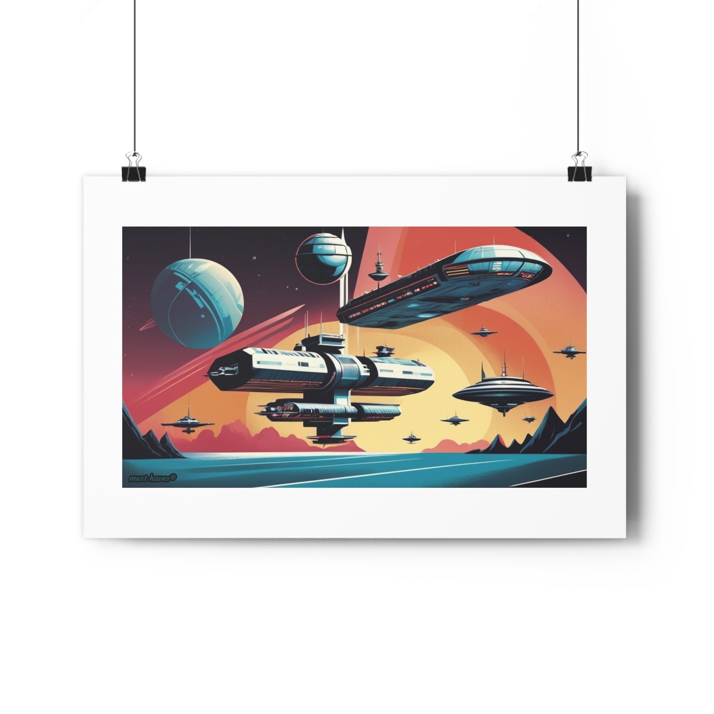 Cosmic Space Adventure Art Print #1