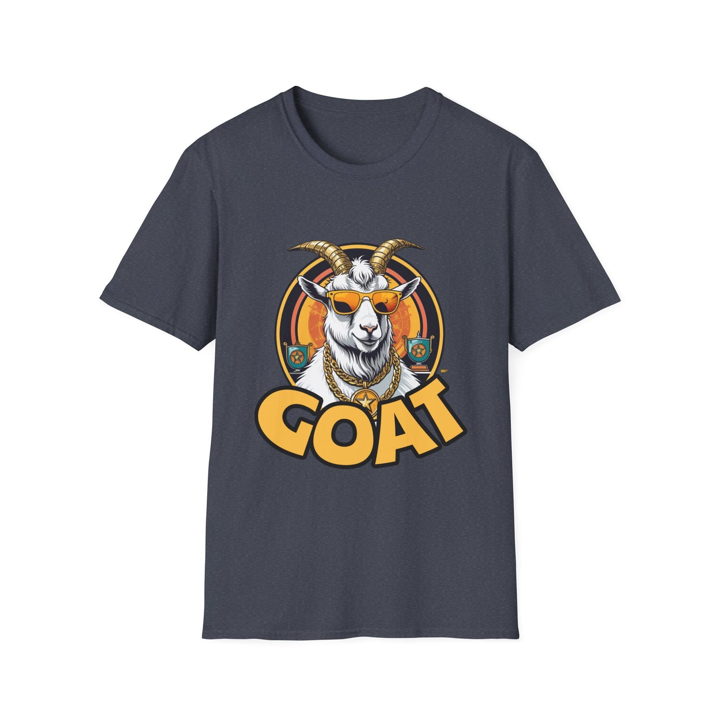 GOAT Unisex Softstyle T-Shirt | Heather Navy