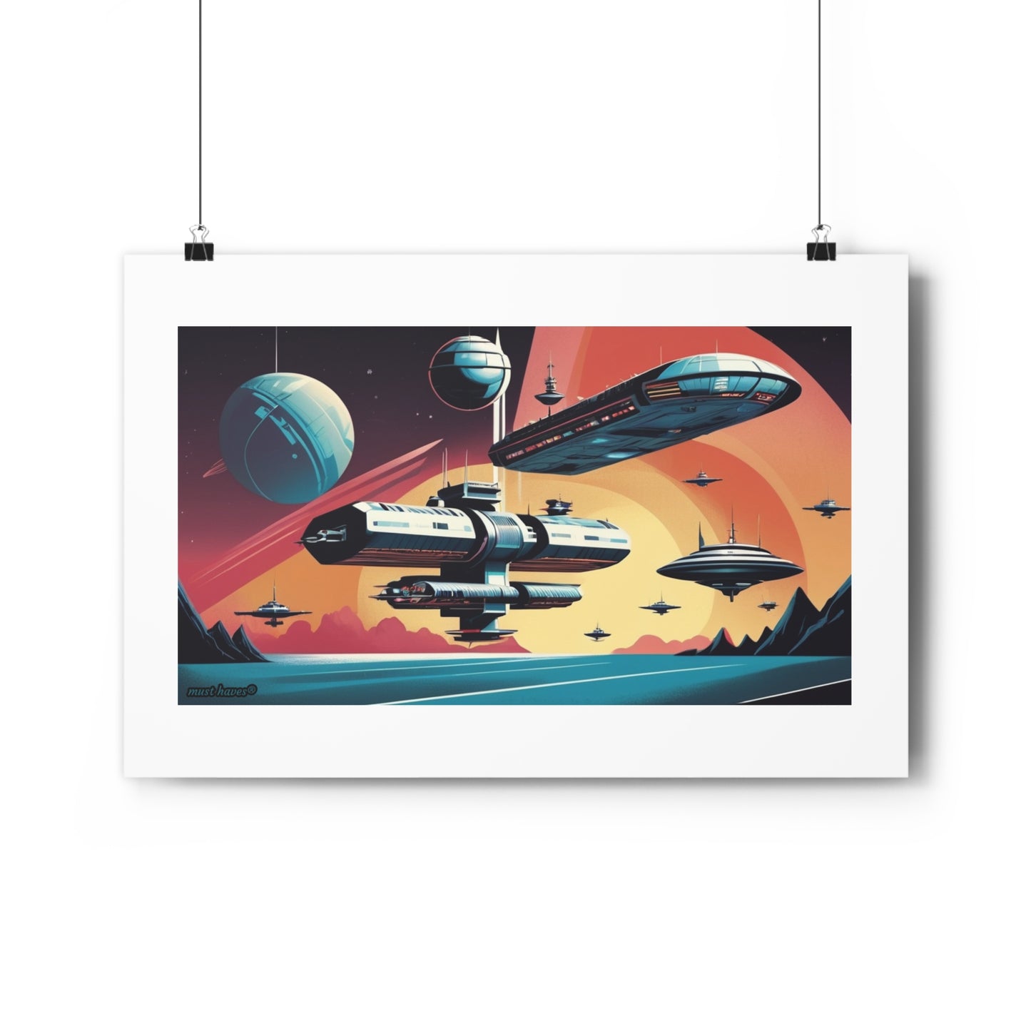Cosmic Space Adventure Art Print #1