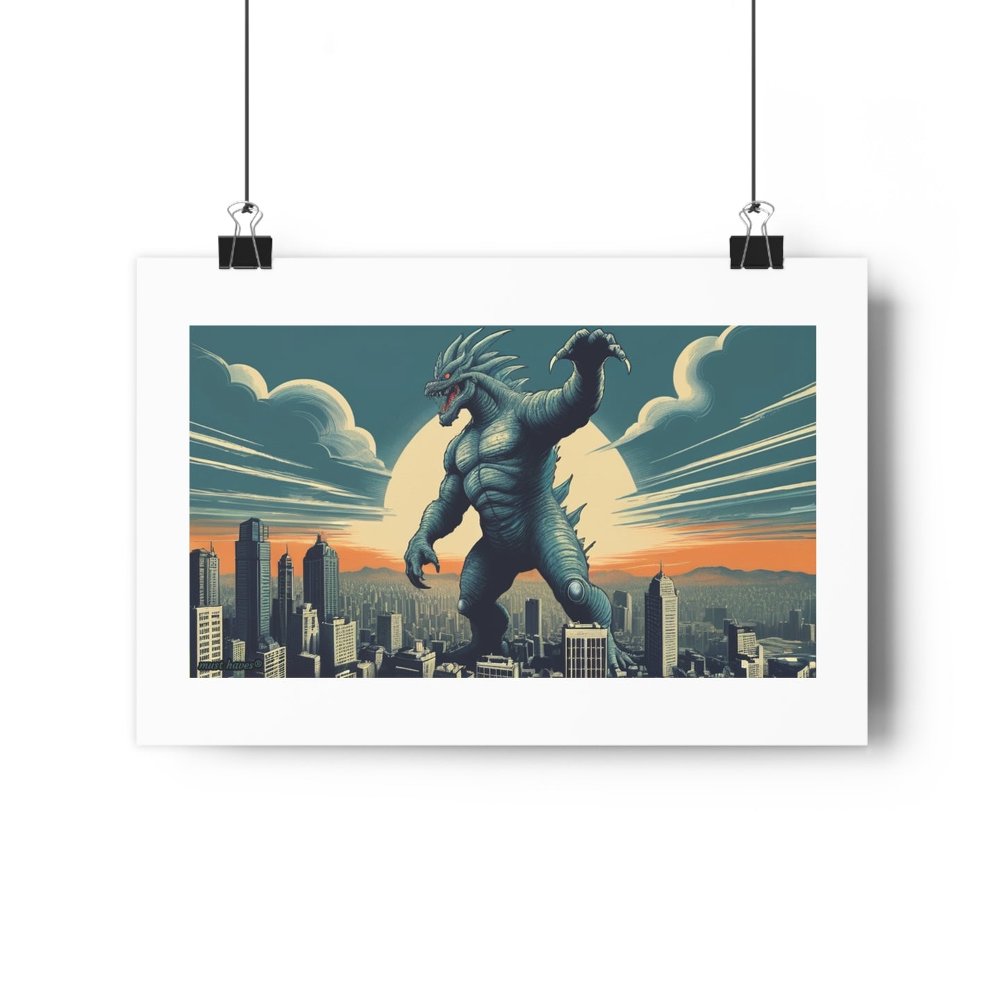 Retro Monster Art Print #1