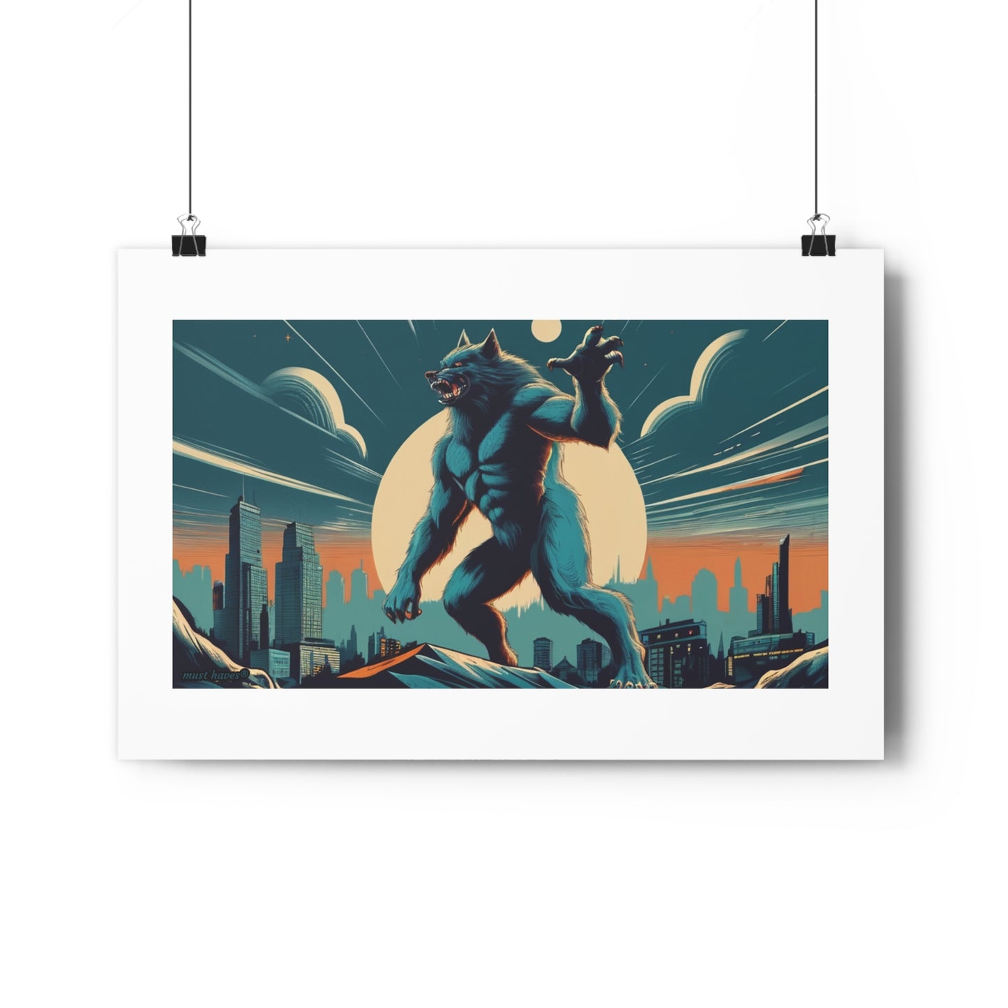 Retro Monster Art Print #2