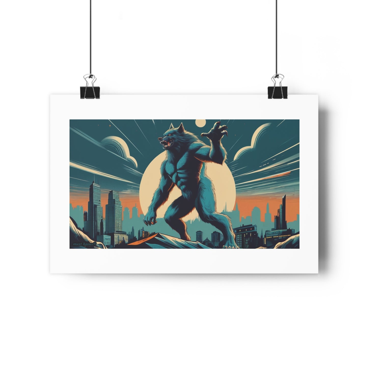 Retro Monster Art Print #2