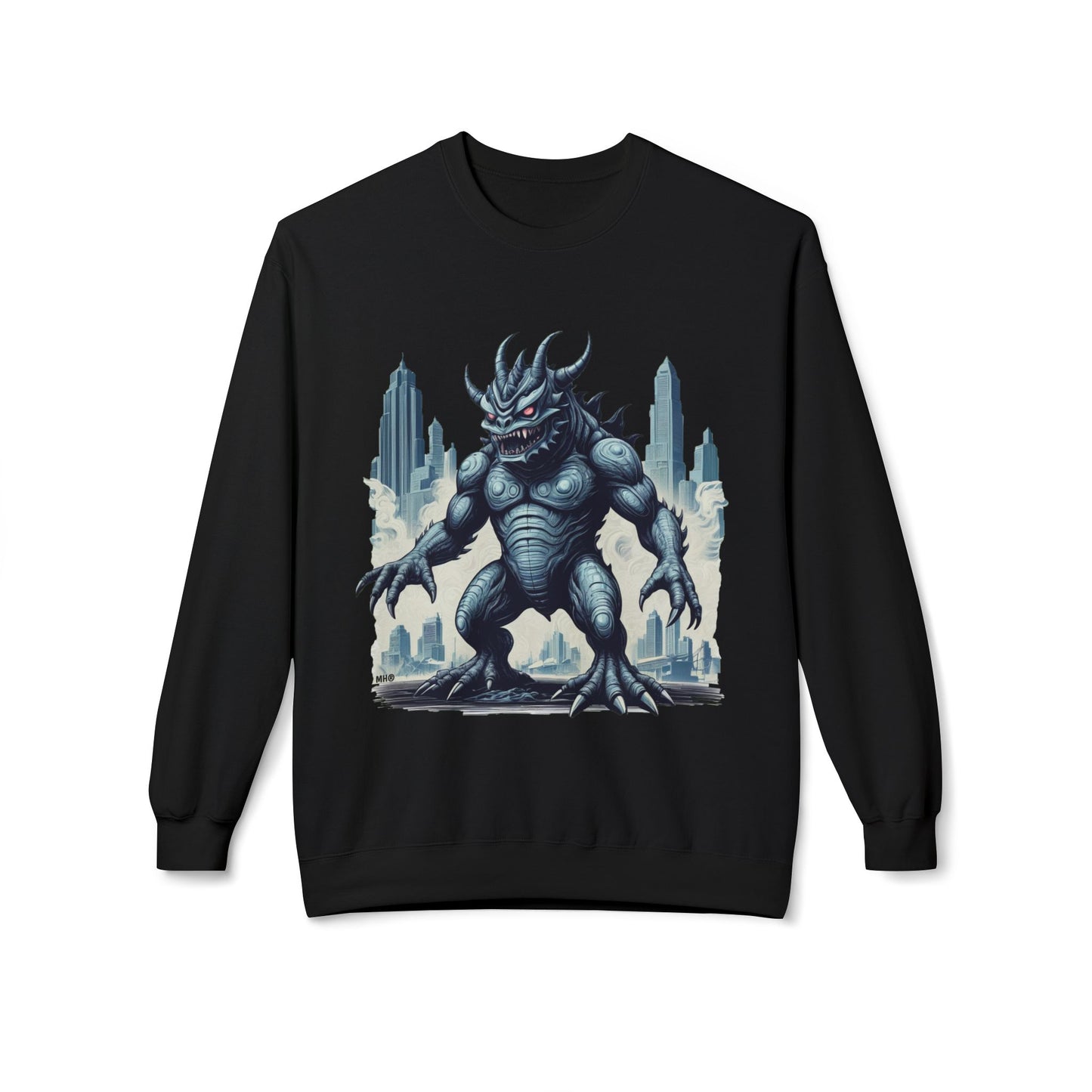 Monster Kaiju Graphic Sweatshirt | Black