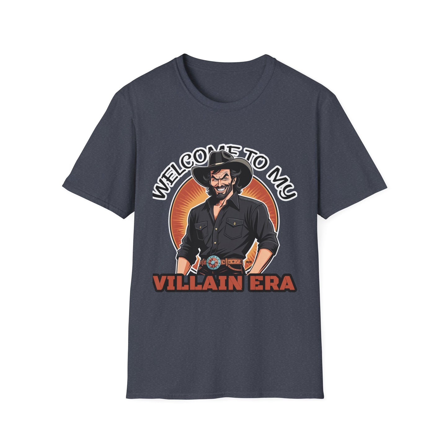 Welcome to My Villain Era - Unisex Softstyle T-Shirt | Heather Navy