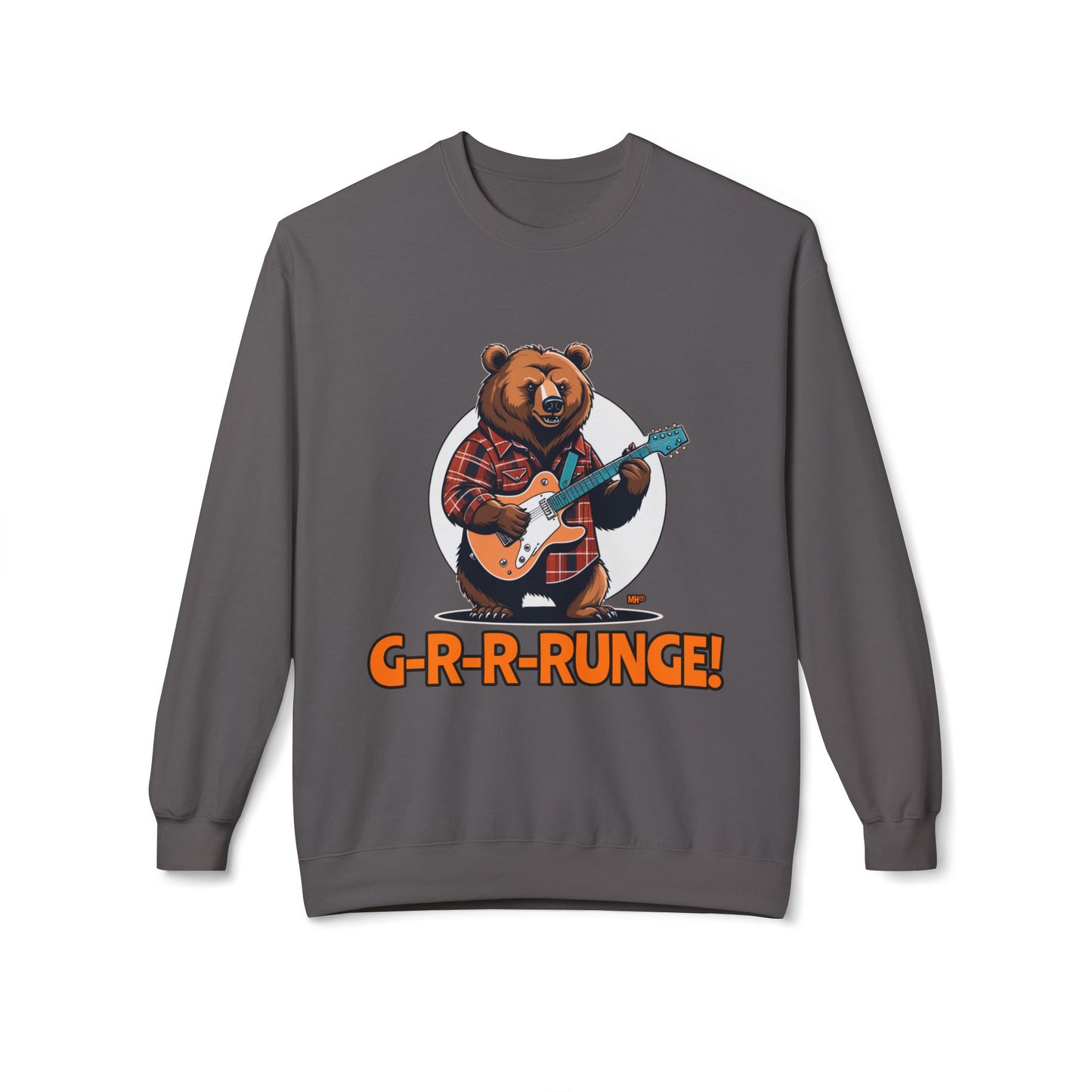 G-R-R-RUNGE Bear Graphic Sweatshirt | Charcoal