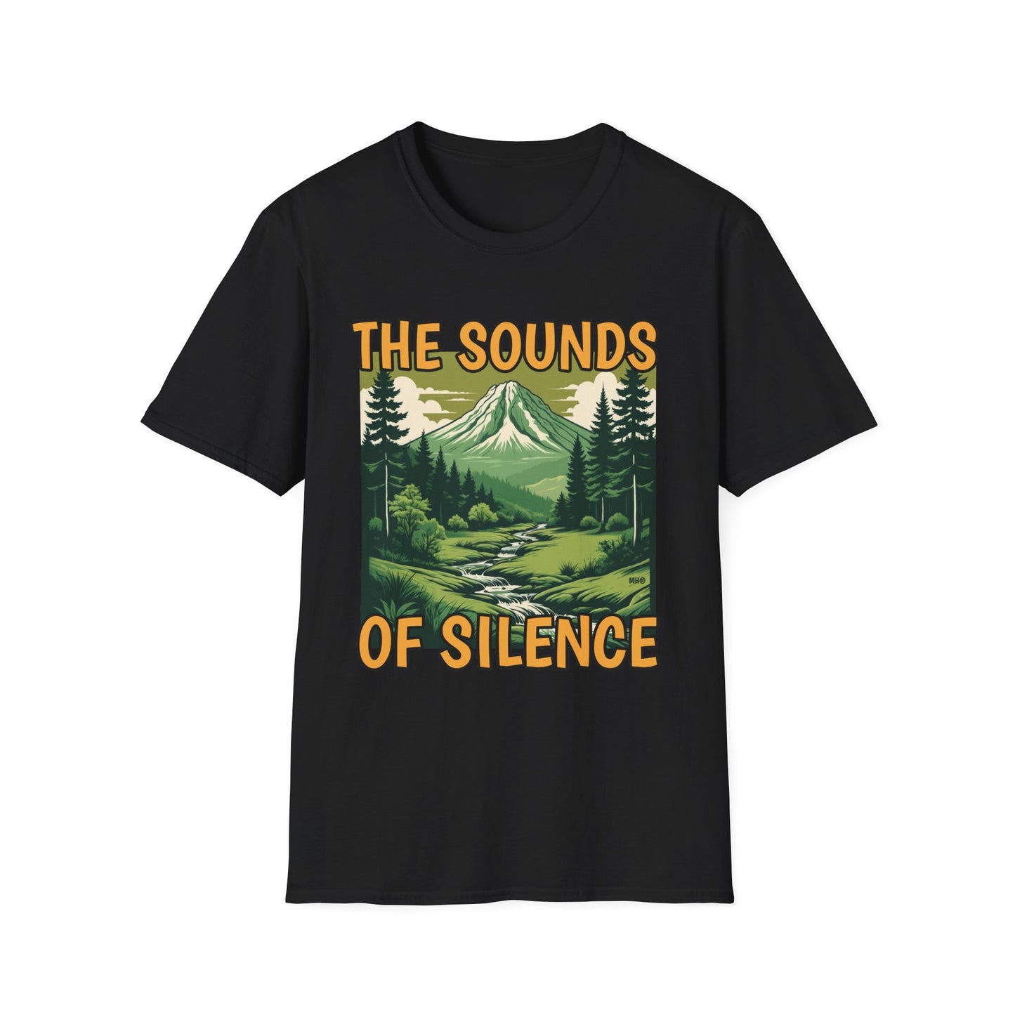 The Sounds of Silence Nature-Inspired T-Shirt | Black