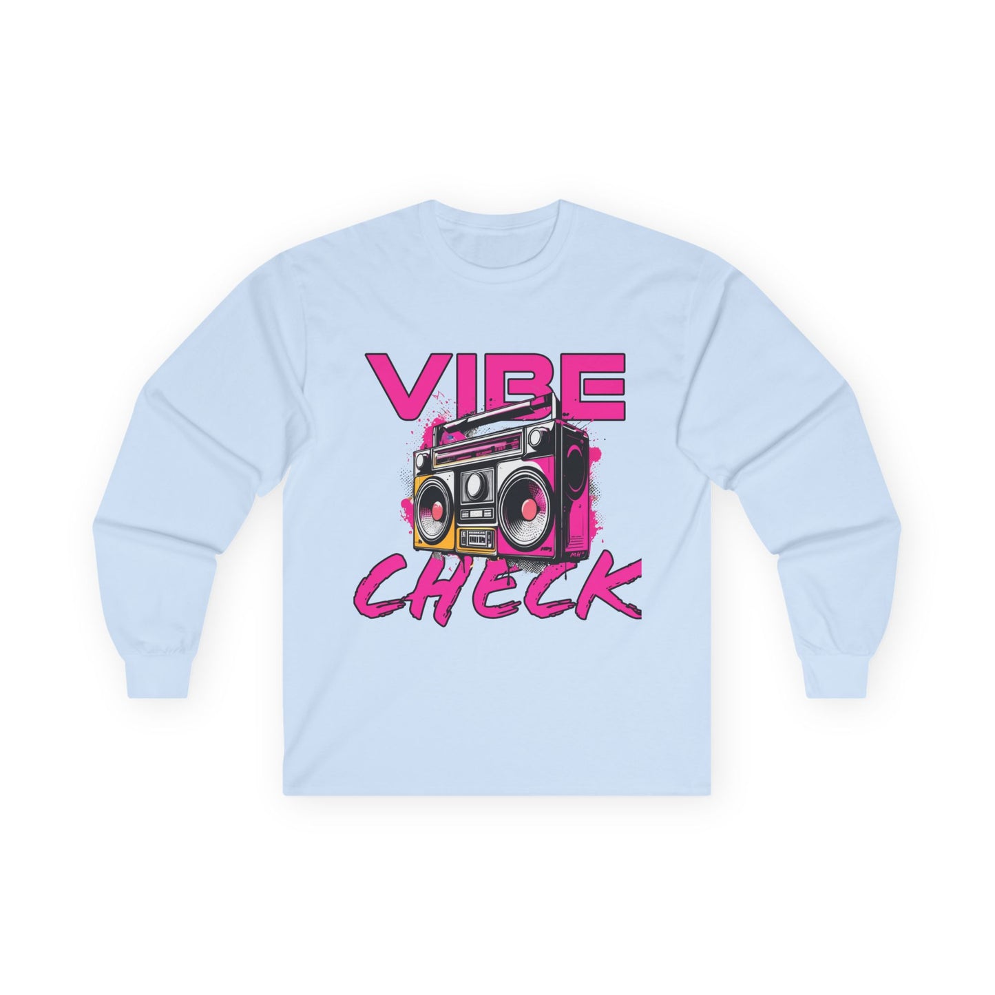 Vibe Check - Long Sleeve Tee | Light Blue