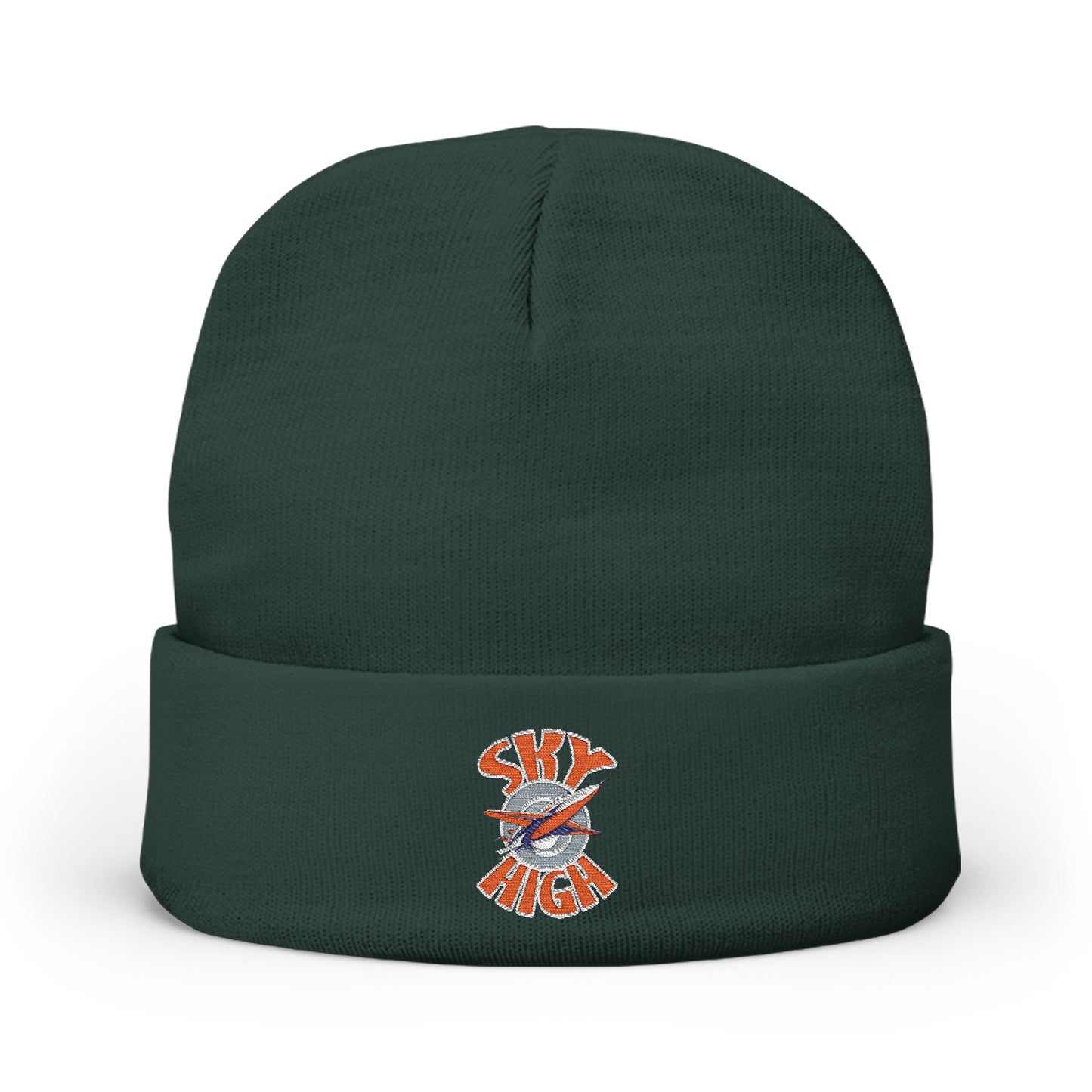 Sky High Knit Beanie | Dark Green