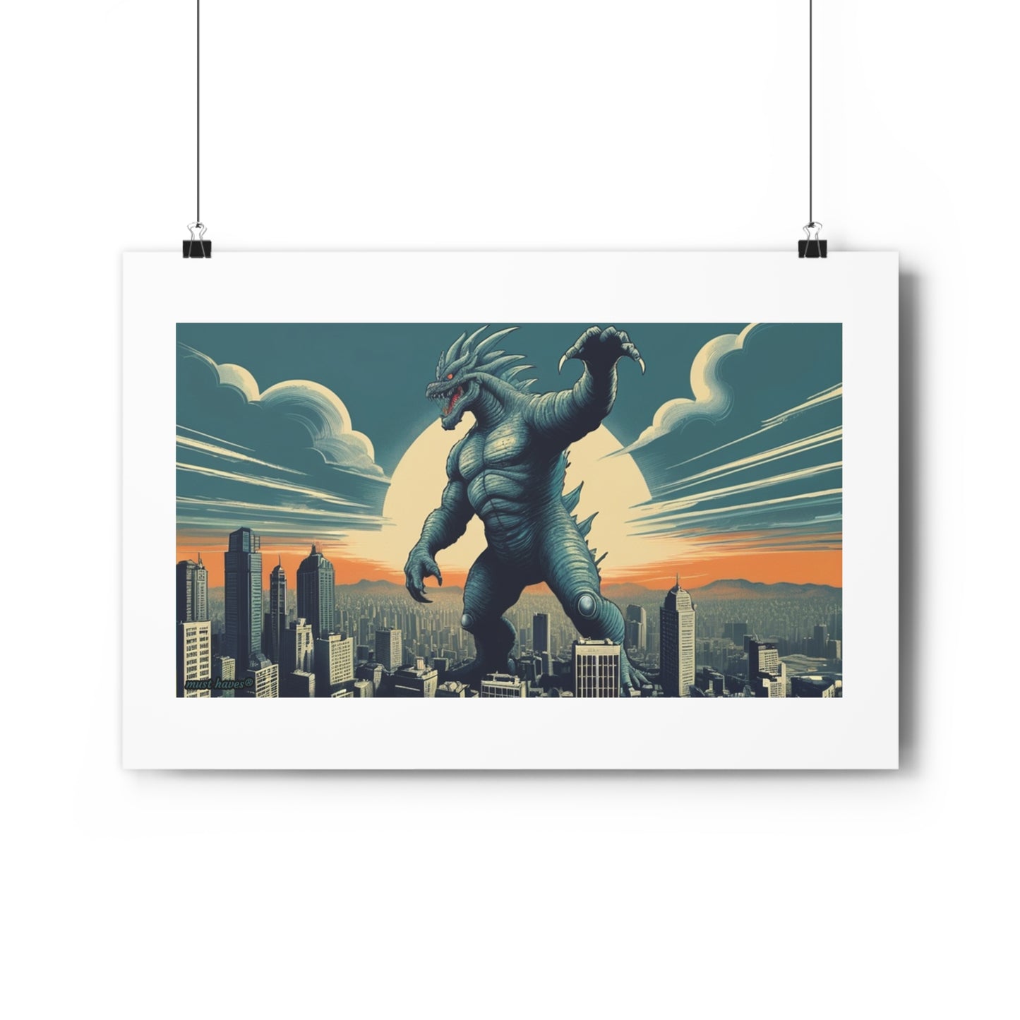 Retro Monster Art Print #1