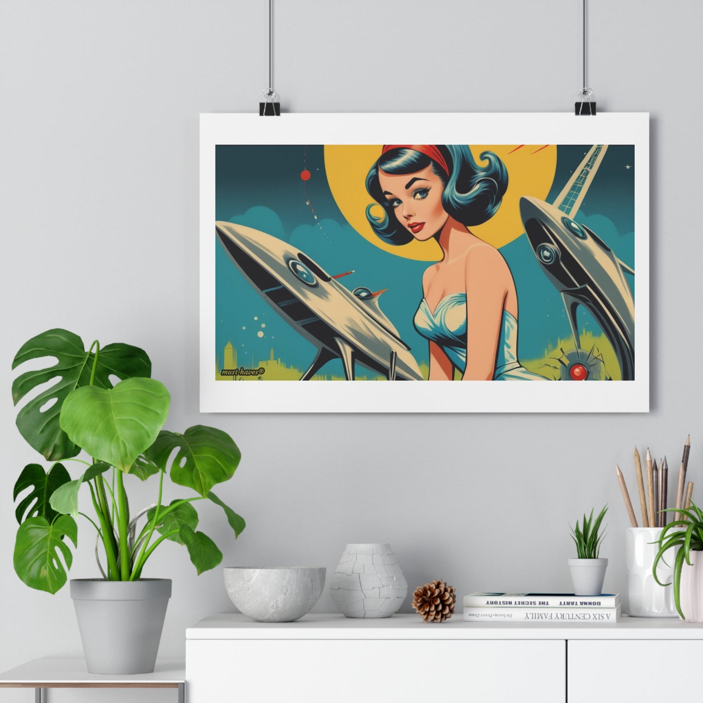Retro Sci-Fi Art Print #1