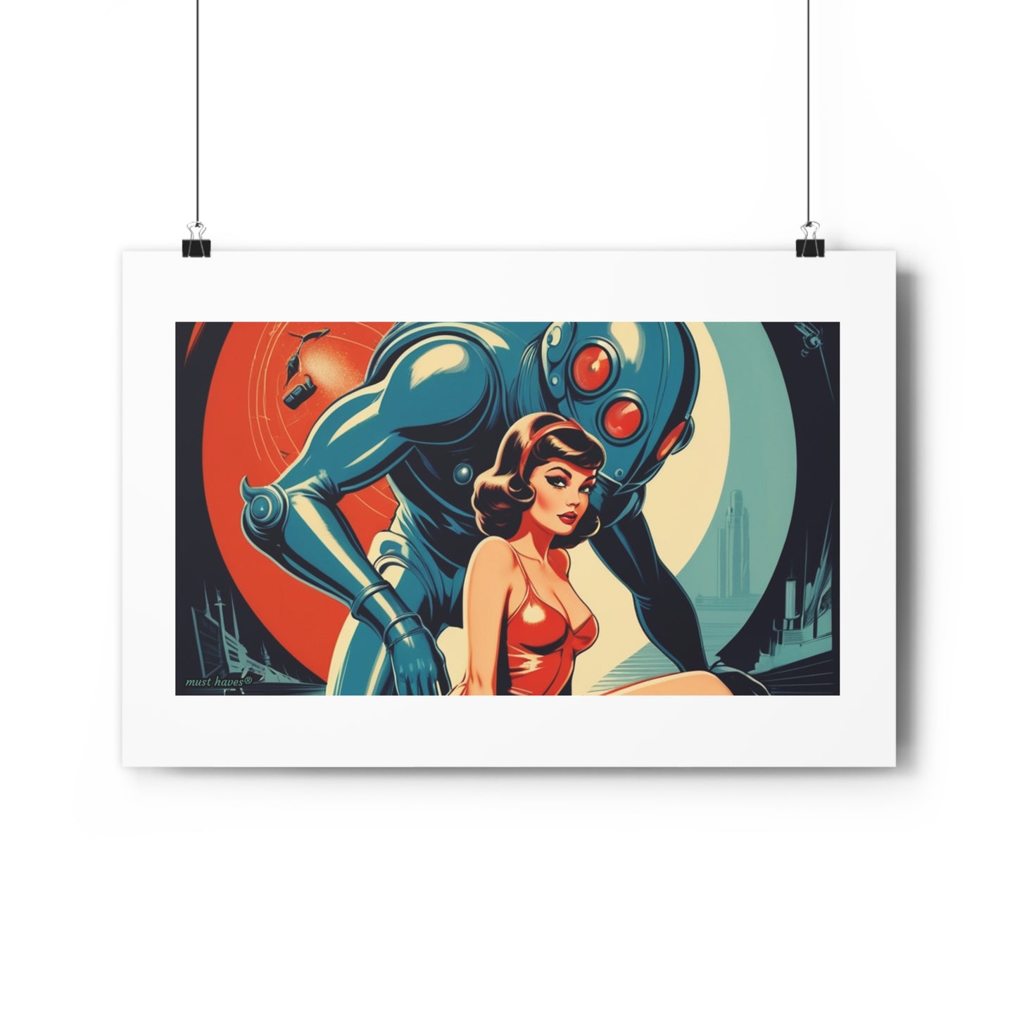 Retro Sci-Fi Art Print #2