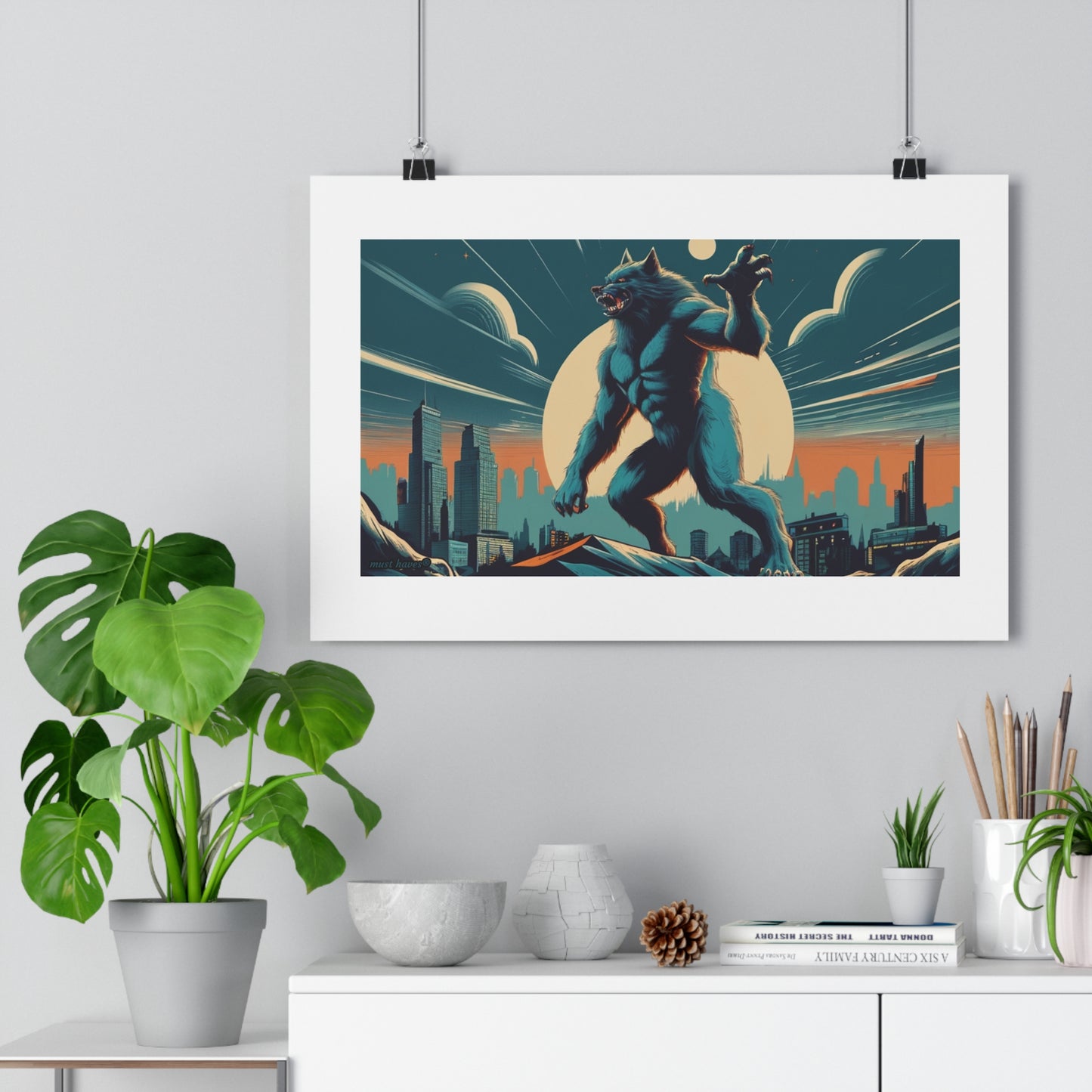 Retro Monster Art Print #2