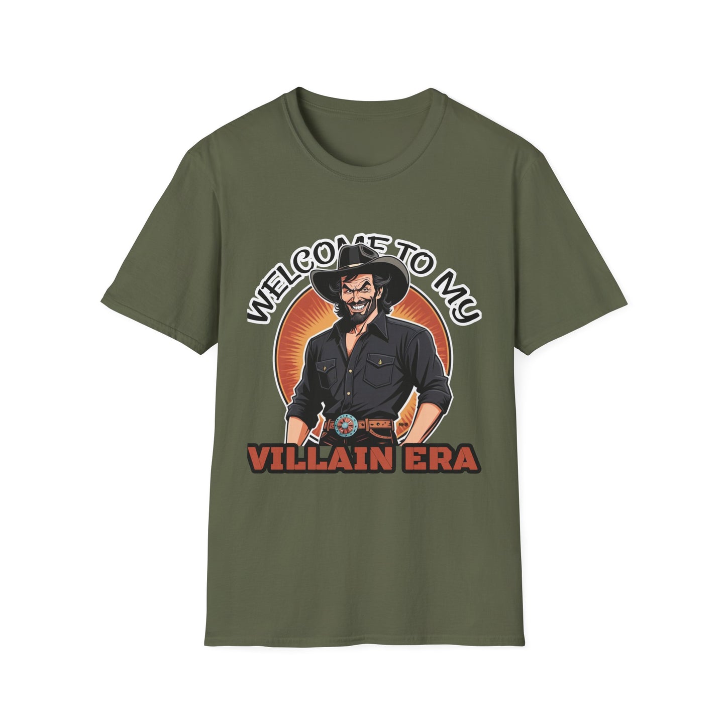 Welcome to My Villain Era - Unisex Softstyle T-Shirt | Military Green