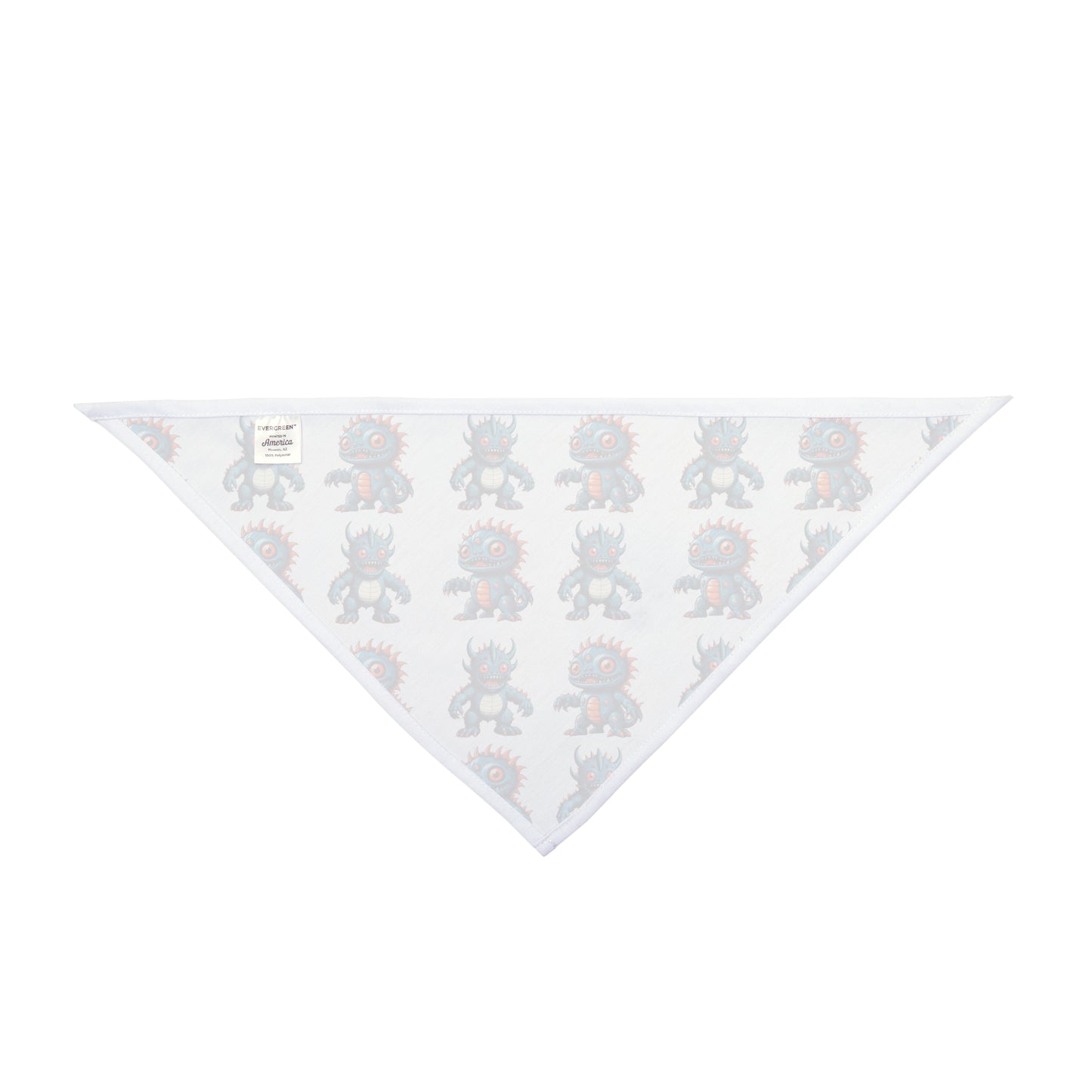 Retro Mini Kaiju Monsters - Pet Bandana | Back