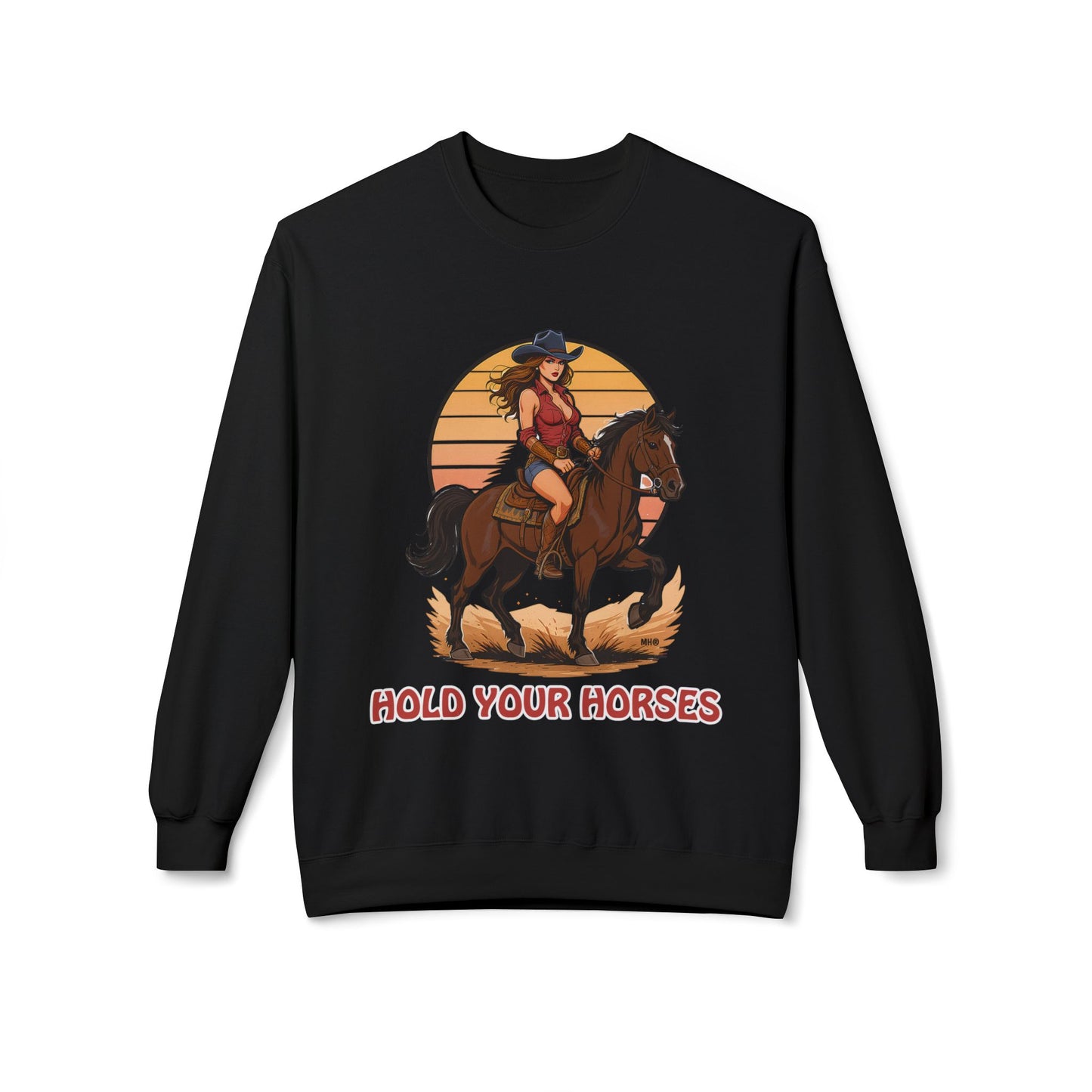 Hold Your Horses Sweatshirt | Black