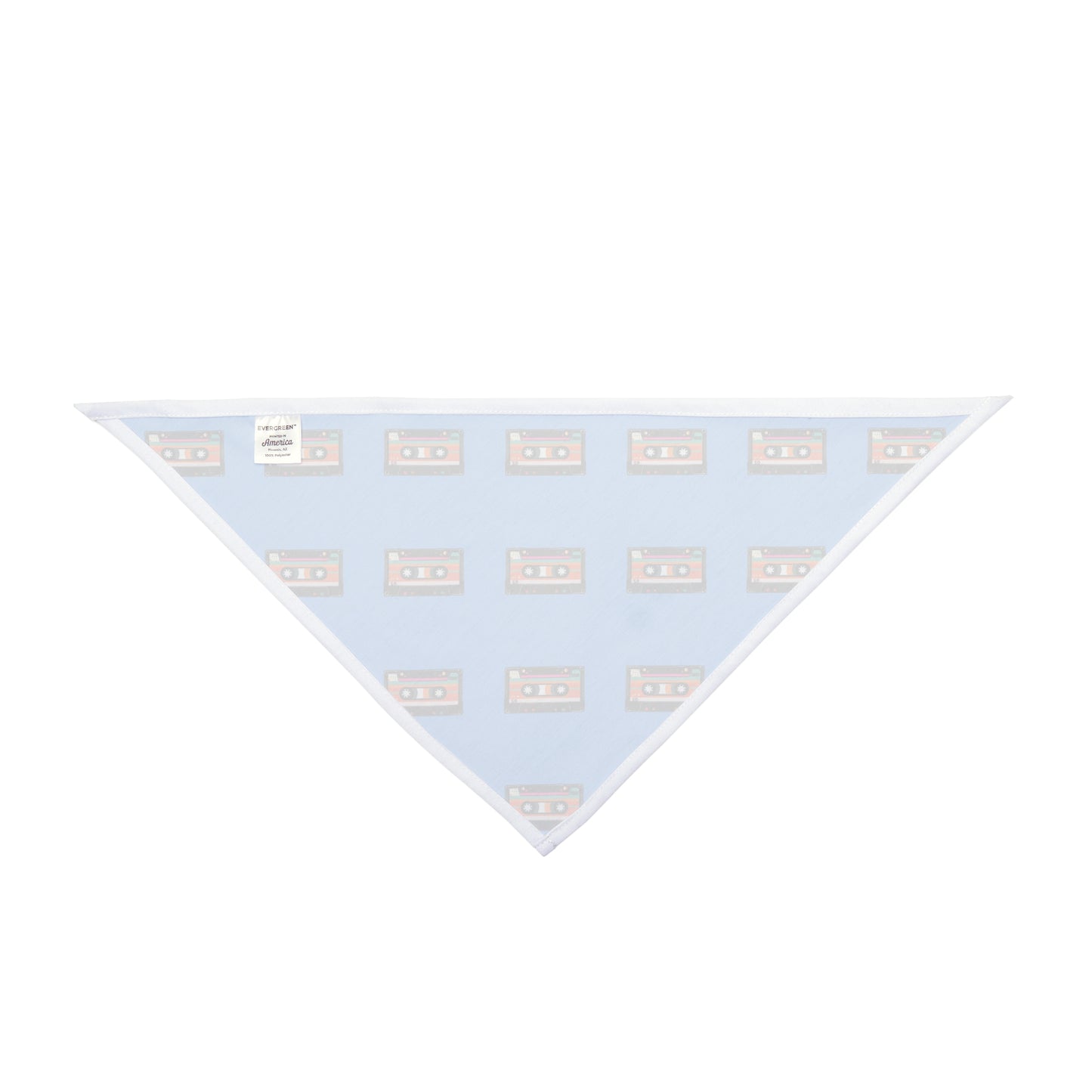 Retro Mix Tape Pet Bandana | Back