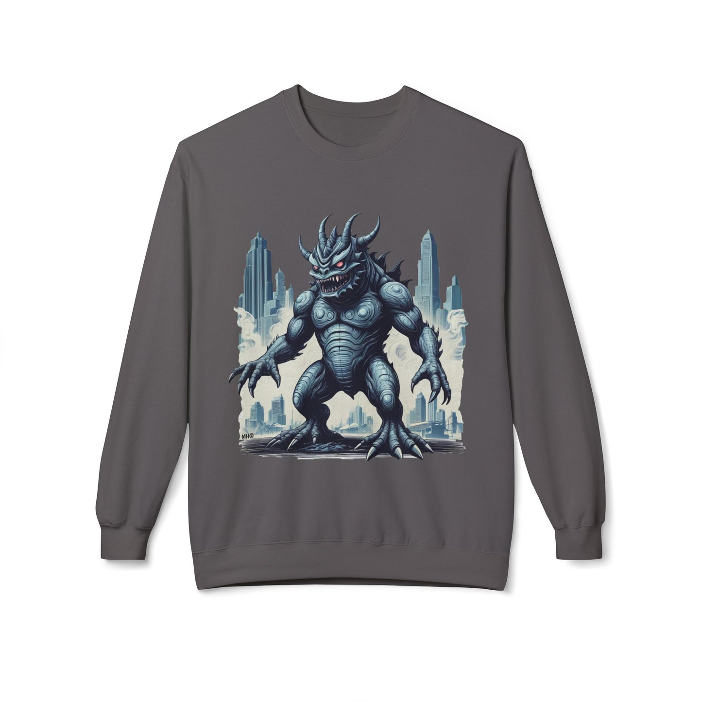 Monster Kaiju Graphic Sweatshirt | Charcoal