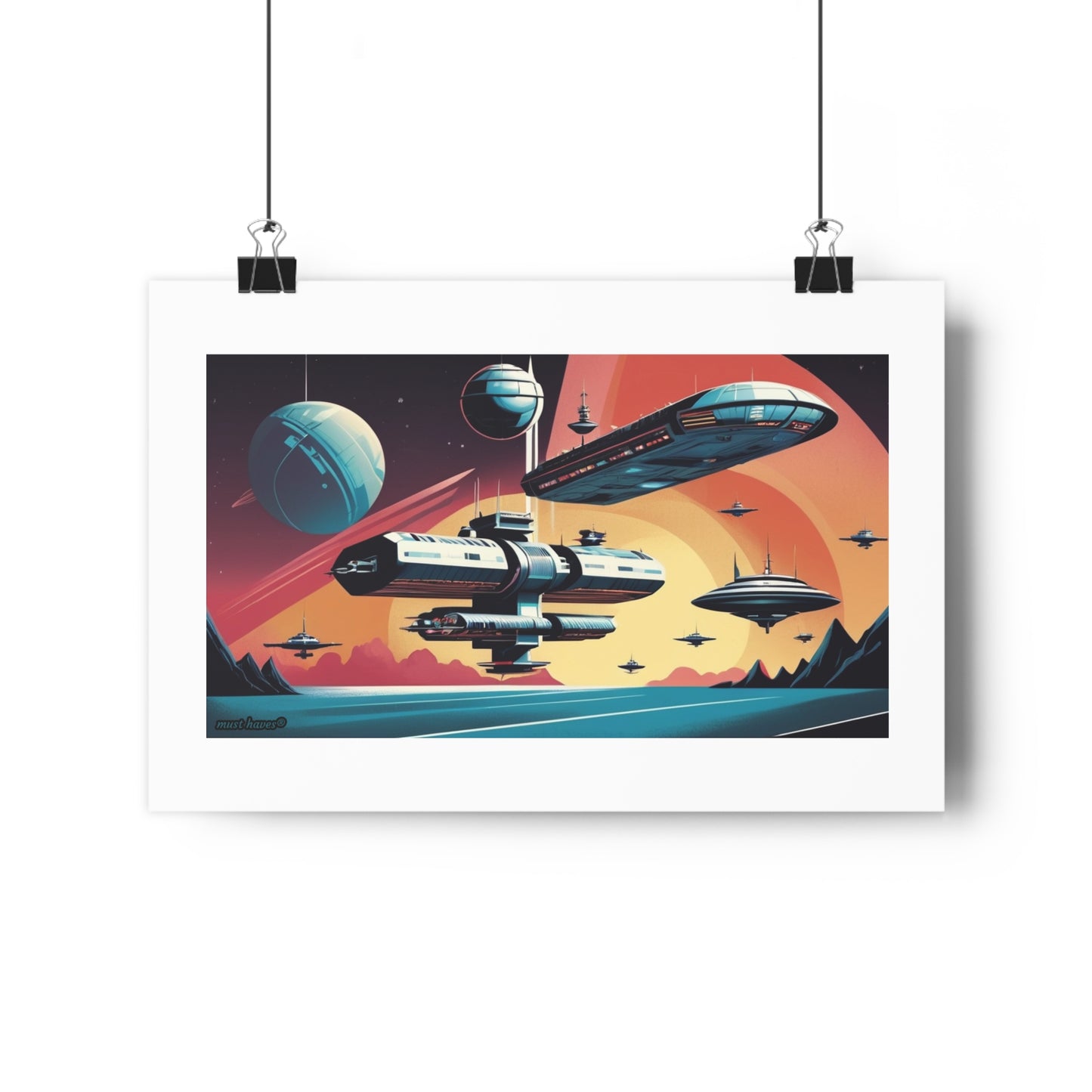 Cosmic Space Adventure Art Print #1