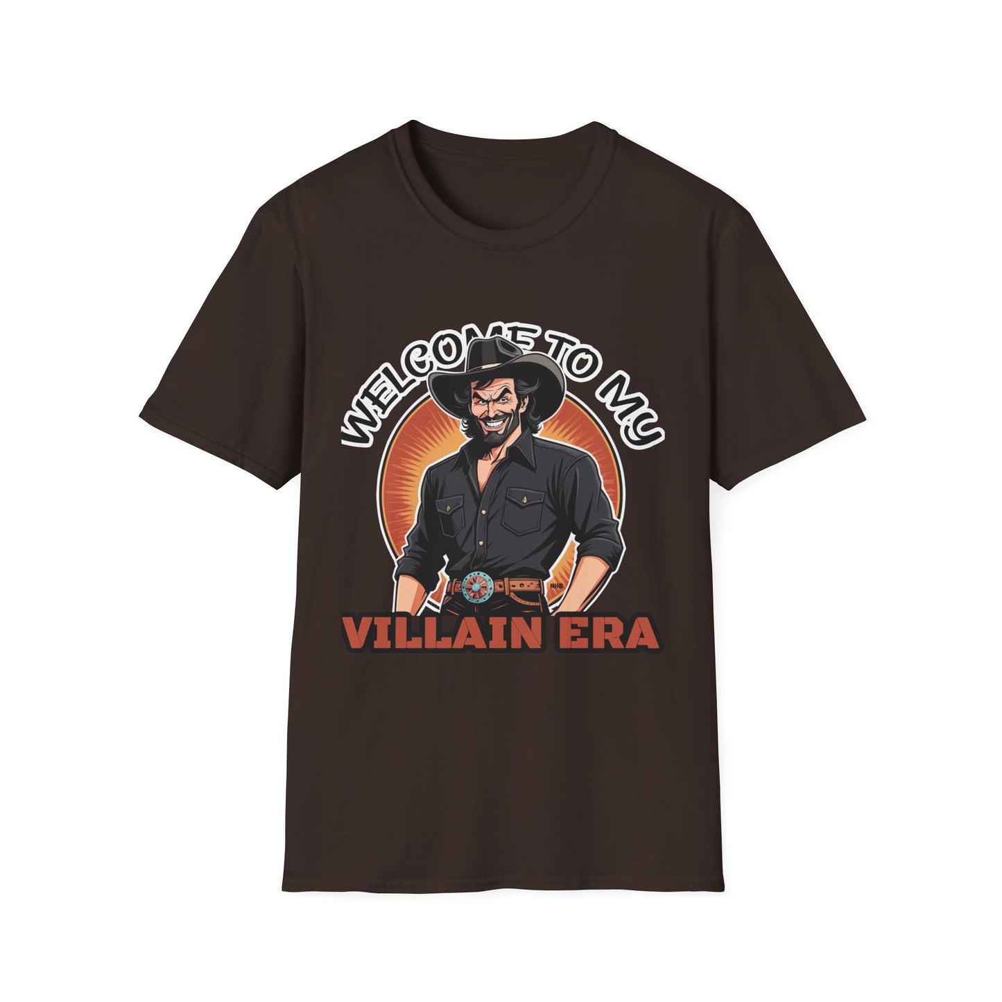 Welcome to My Villain Era - Unisex Softstyle T-Shirt | Dark Chocolate