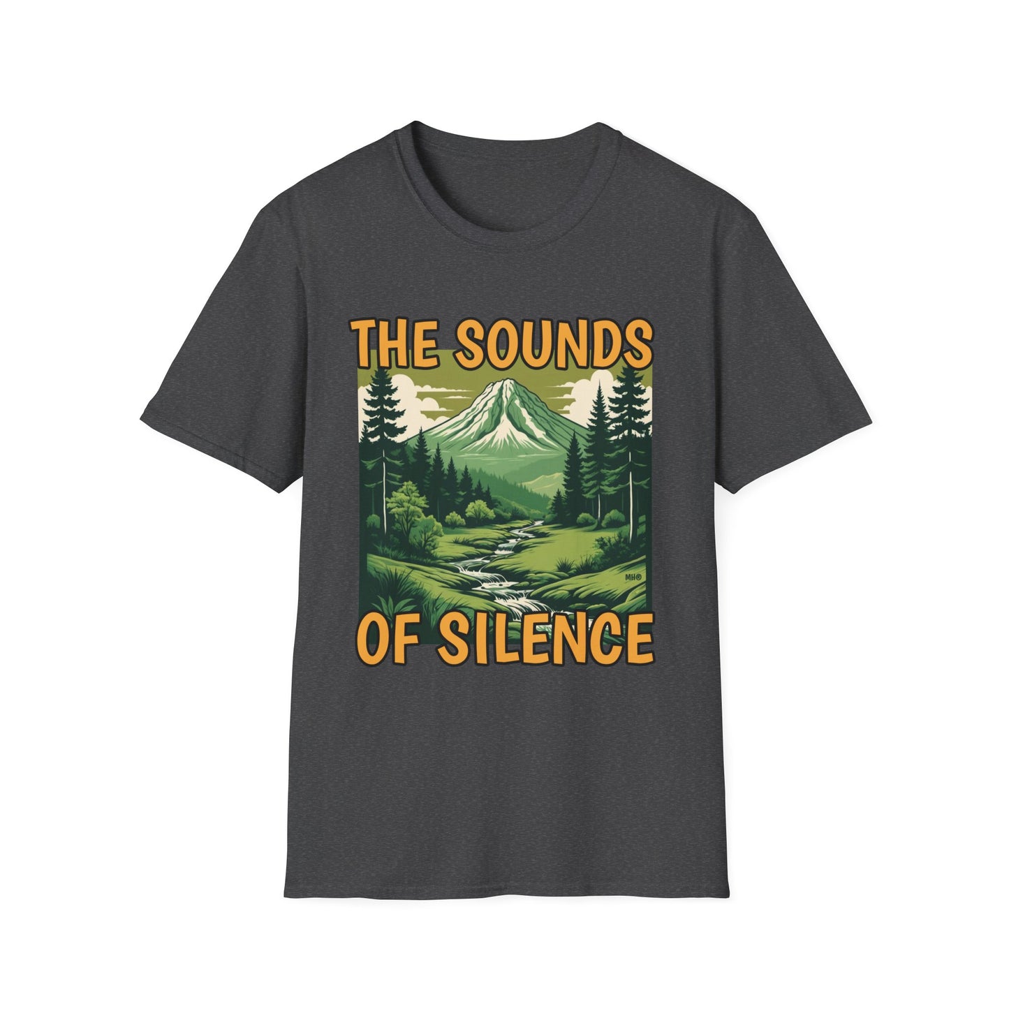 The Sounds of Silence Nature-Inspired T-Shirt | Dark Heather
