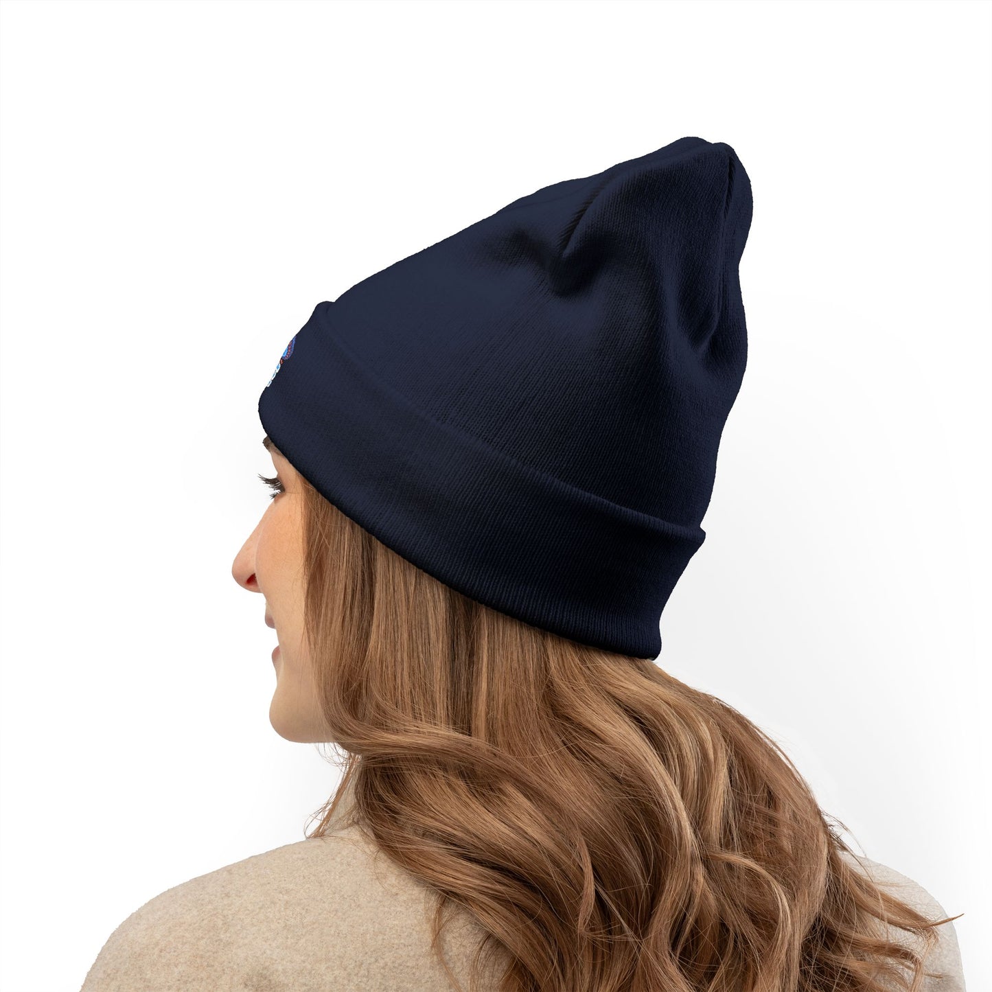 UFO Believe Knit Beanie | Woman Back