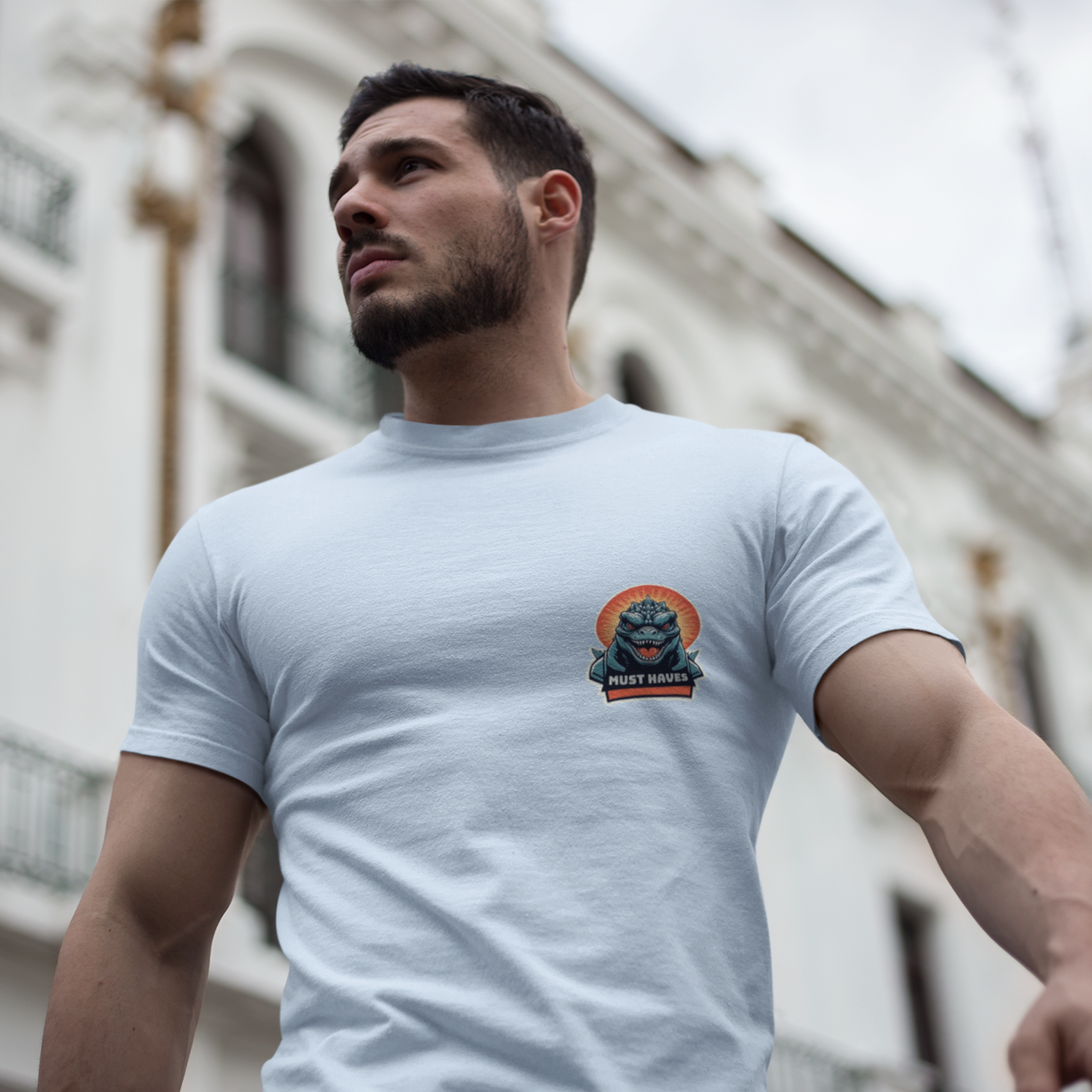 Must Haves - Signature Classic Monster - Softstyle T-Shirt | Muscle Light Blue