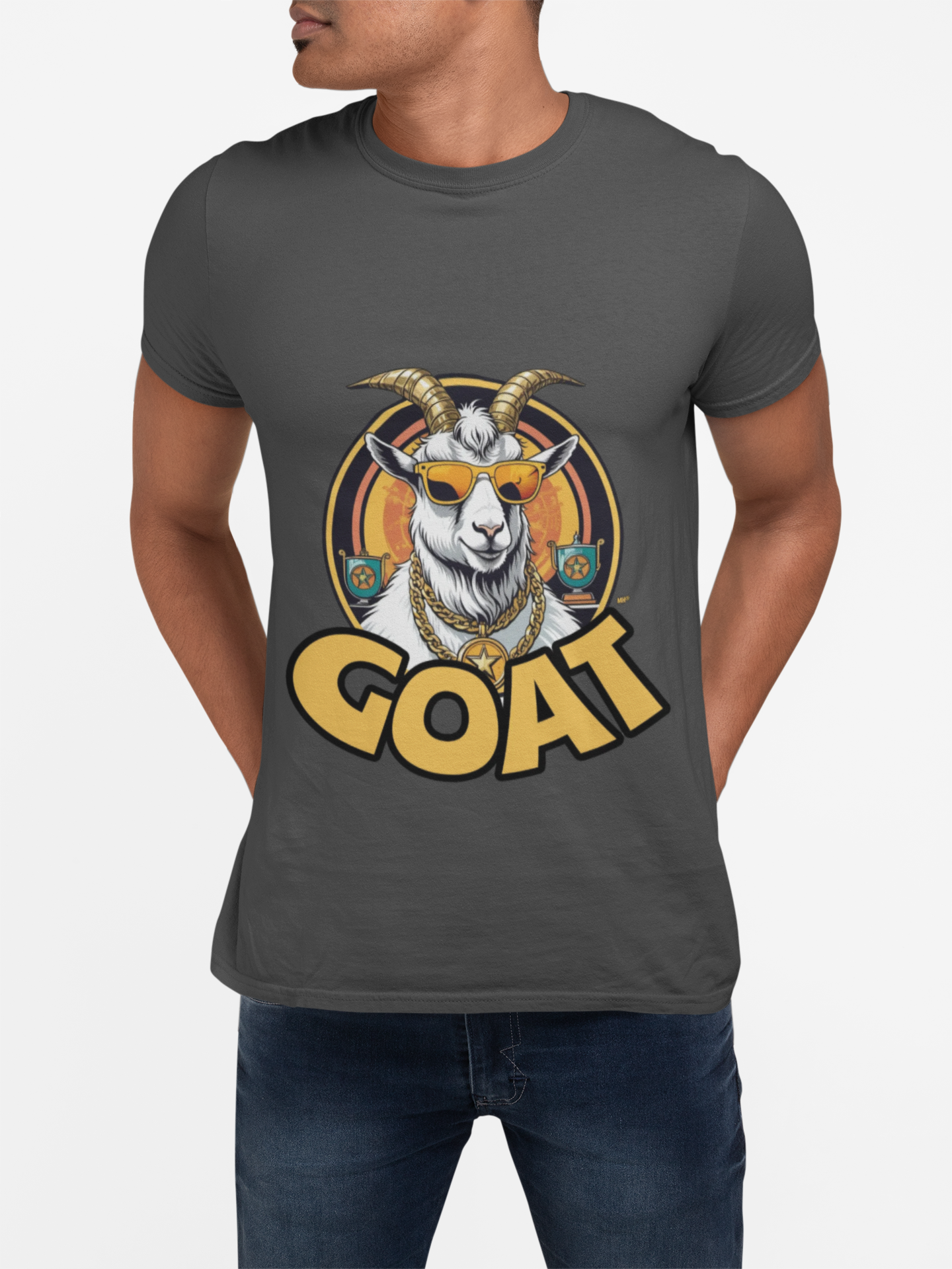 GOAT Unisex Softstyle T-Shirt | Front Alt