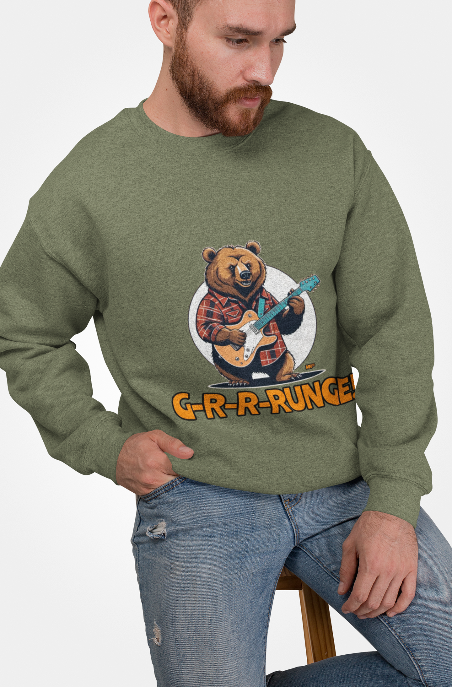 G-R-R-RUNGE Bear Graphic Sweatshirt | Beard