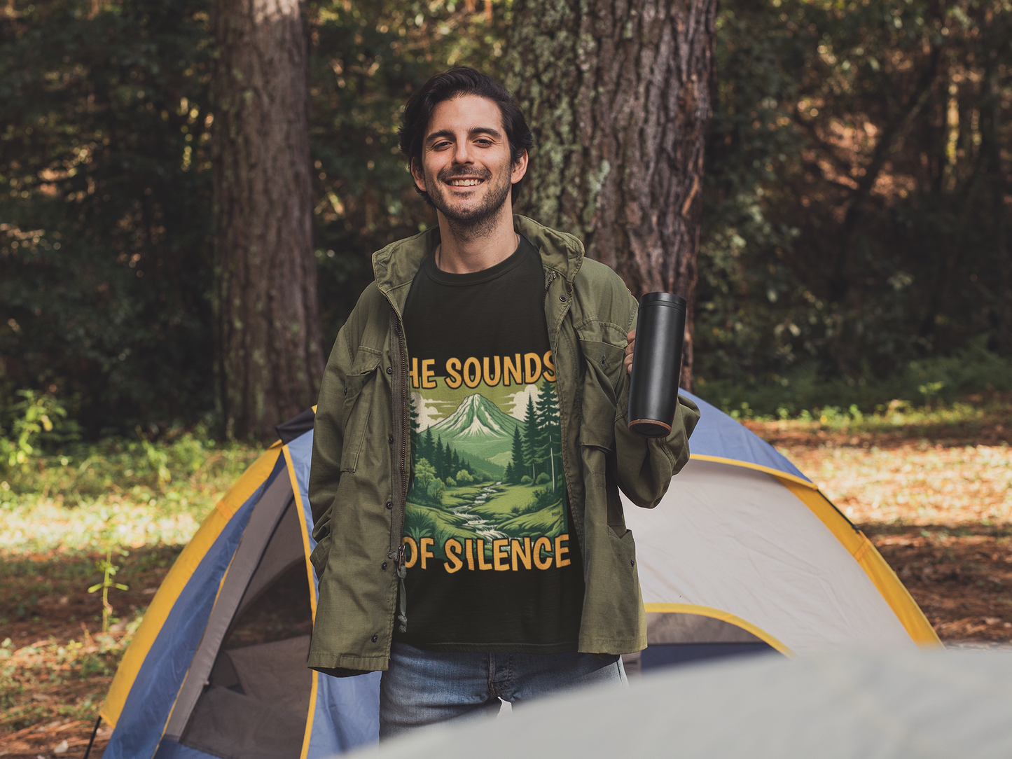 The Sounds of Silence Nature-Inspired T-Shirt | Camping
