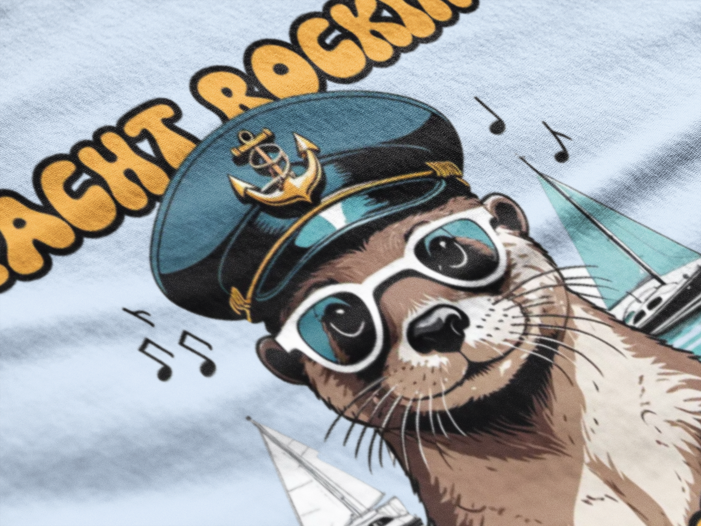 Yacht Rockin Sloth Long Sleeve Tee | Front Side