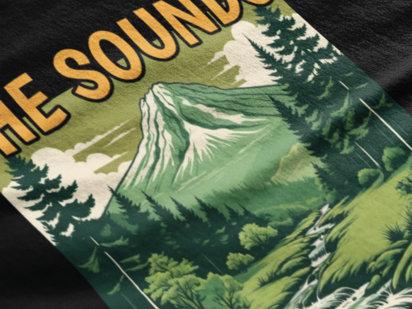 The Sounds of Silence Nature-Inspired T-Shirt | Front Side