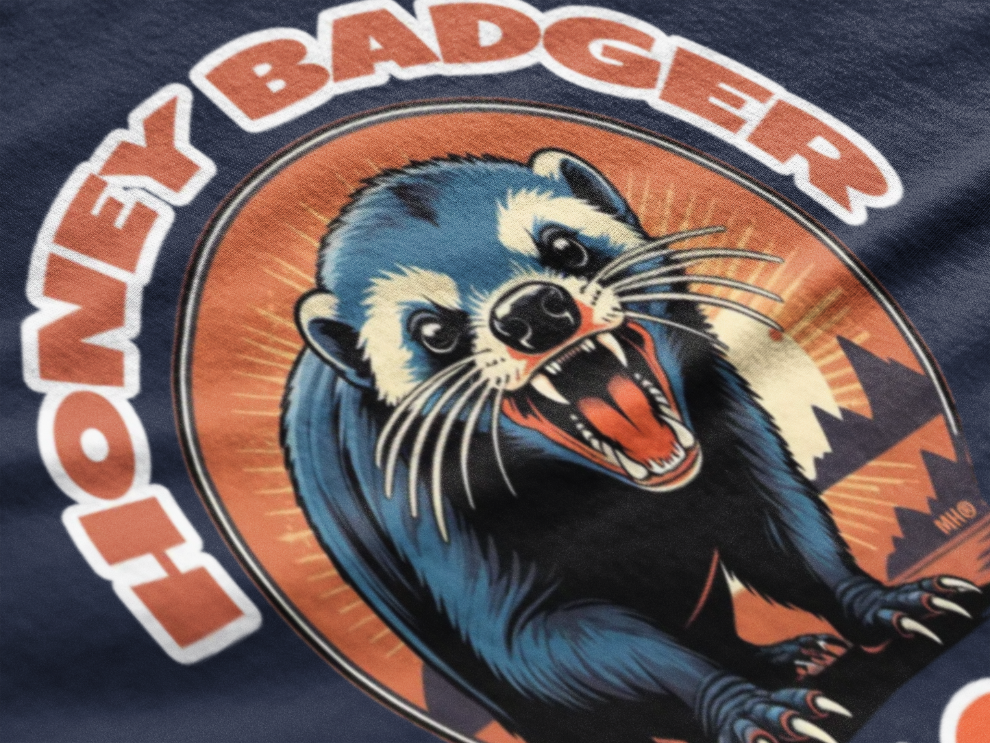 Honey Badger Don't Care - Unisex T-Shirt | Side